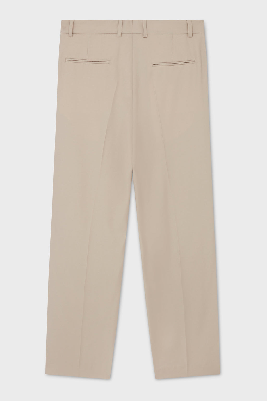 CLASSIC TROUSERS WITH PLEAT FINE WOOL BEIGE