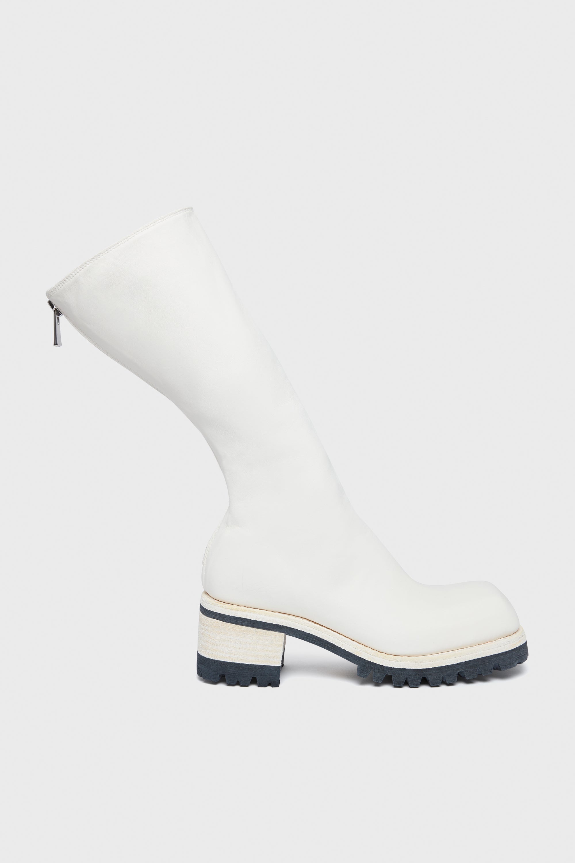 GUIDI バックジップ レザーブーツ オフホワイト 35 GUIDI - BACK ZIP HIGH BOOTS CO00T – LABSTORE WORLD