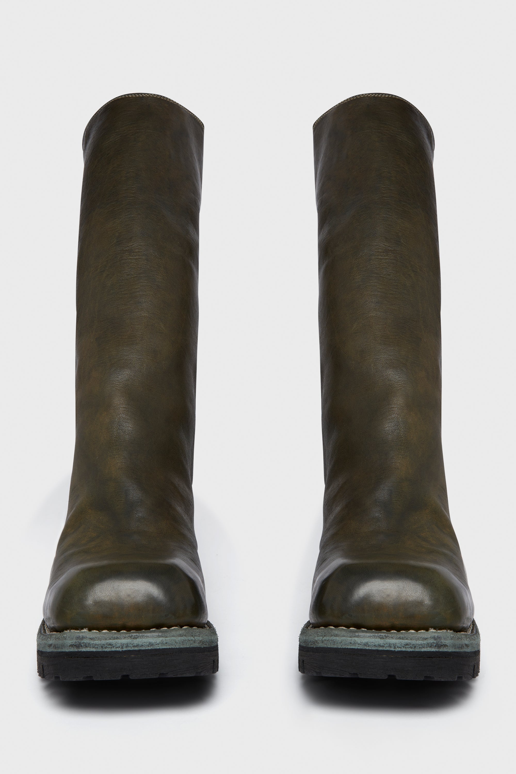 9089V BACK ZIP HIGH BOOTS GREEN