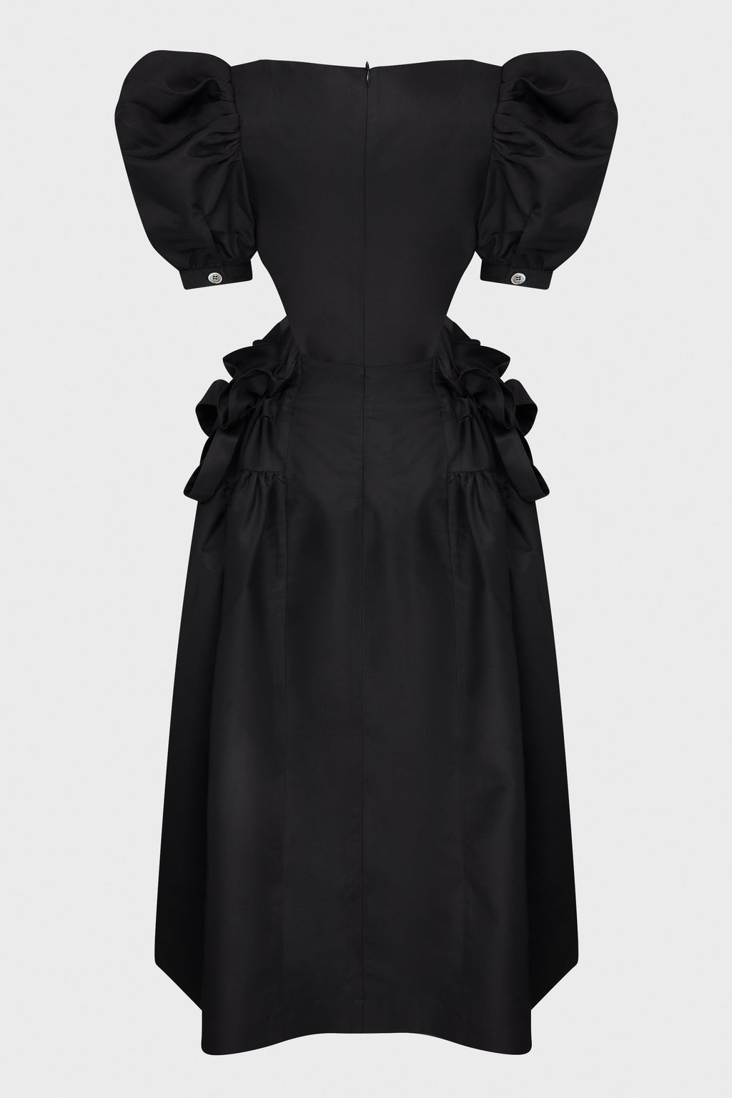 WAIST CUTOUT FAIRY PUFF DRESS