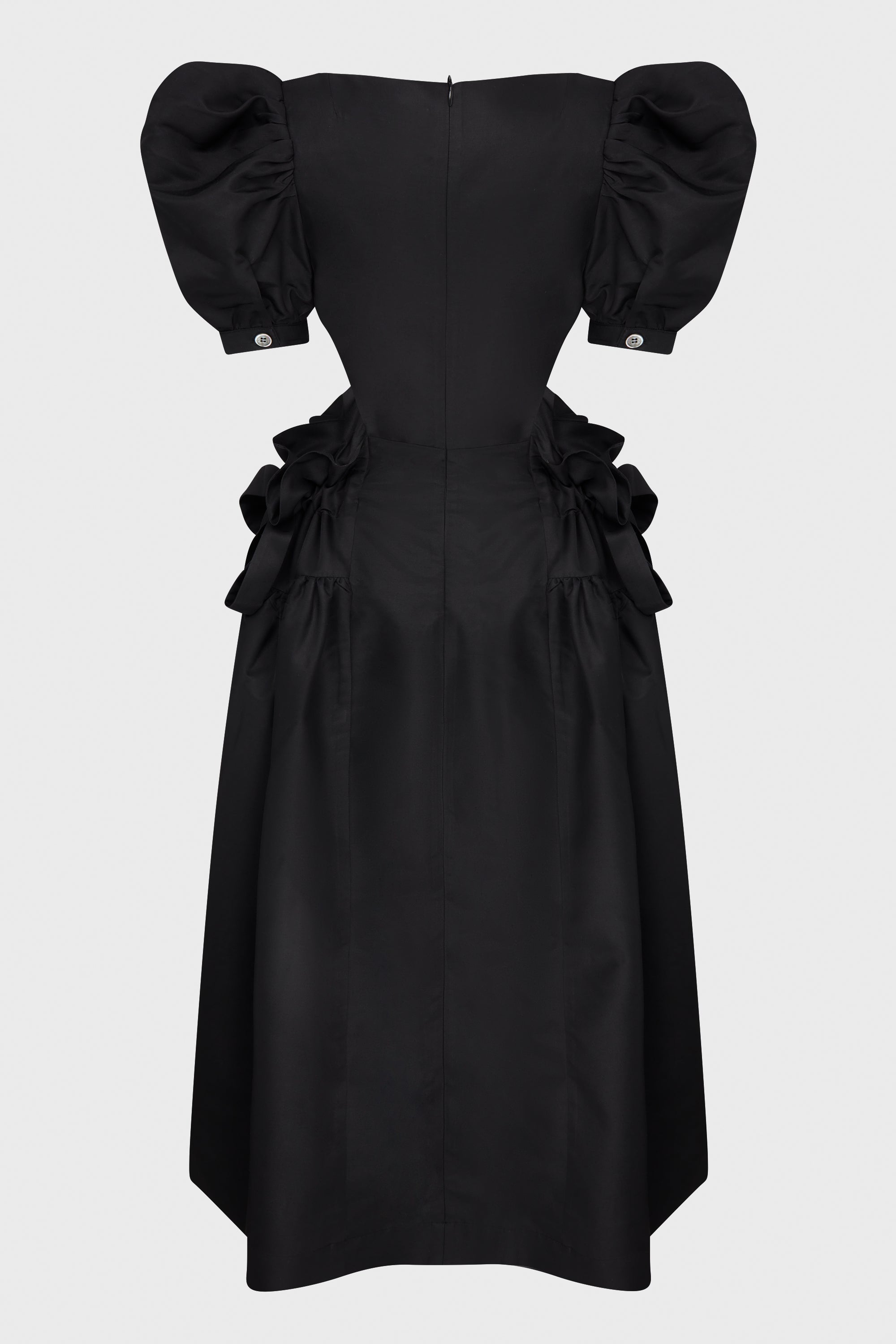 WAIST CUTOUT FAIRY PUFF DRESS