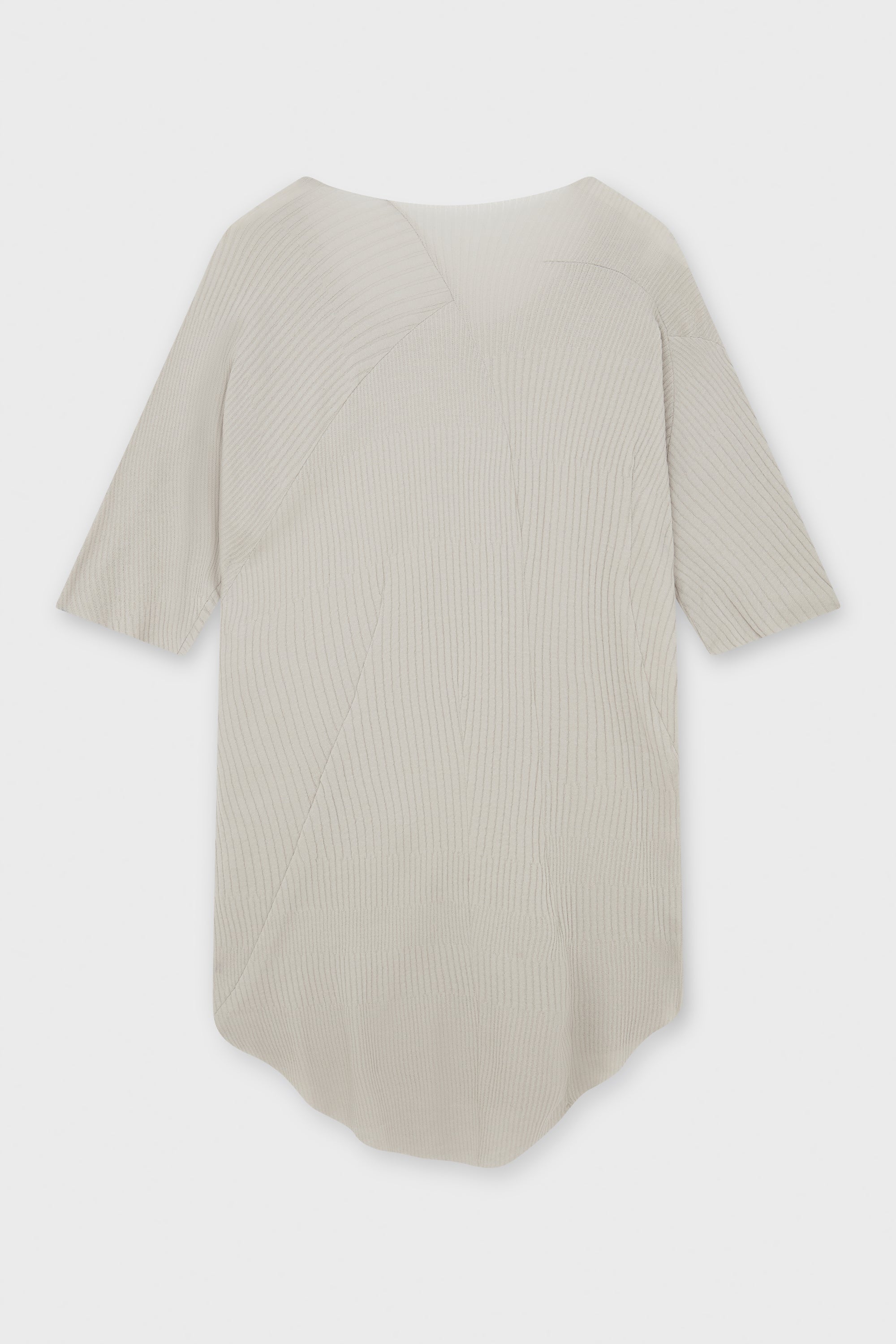 DISTORTION CURVED T MID LENGTH SLEEVE