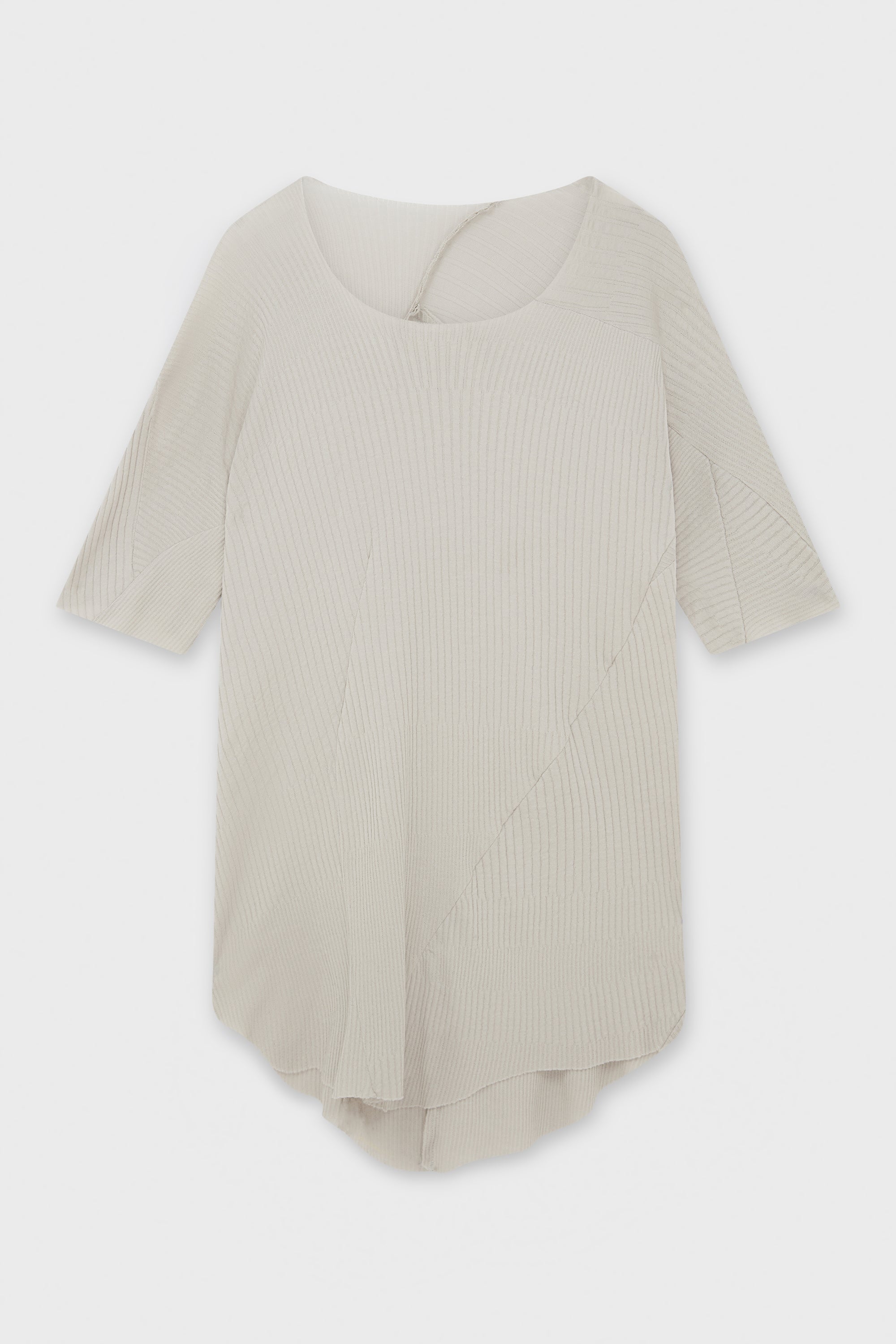 DISTORTION CURVED T MID LENGTH SLEEVE