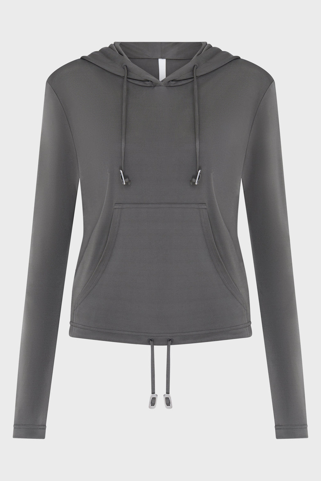 LUSTROUS SHRUNKEN HOODIE MERCURY