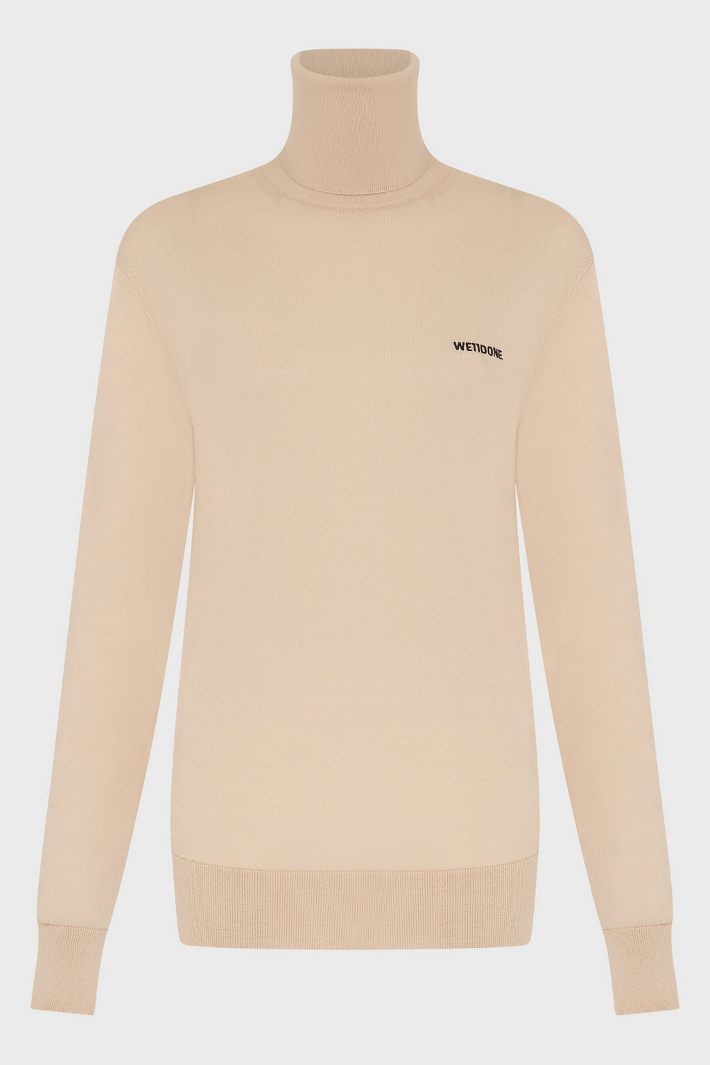 BEIGE EXTRA FINE TURTLENECK SWEATER