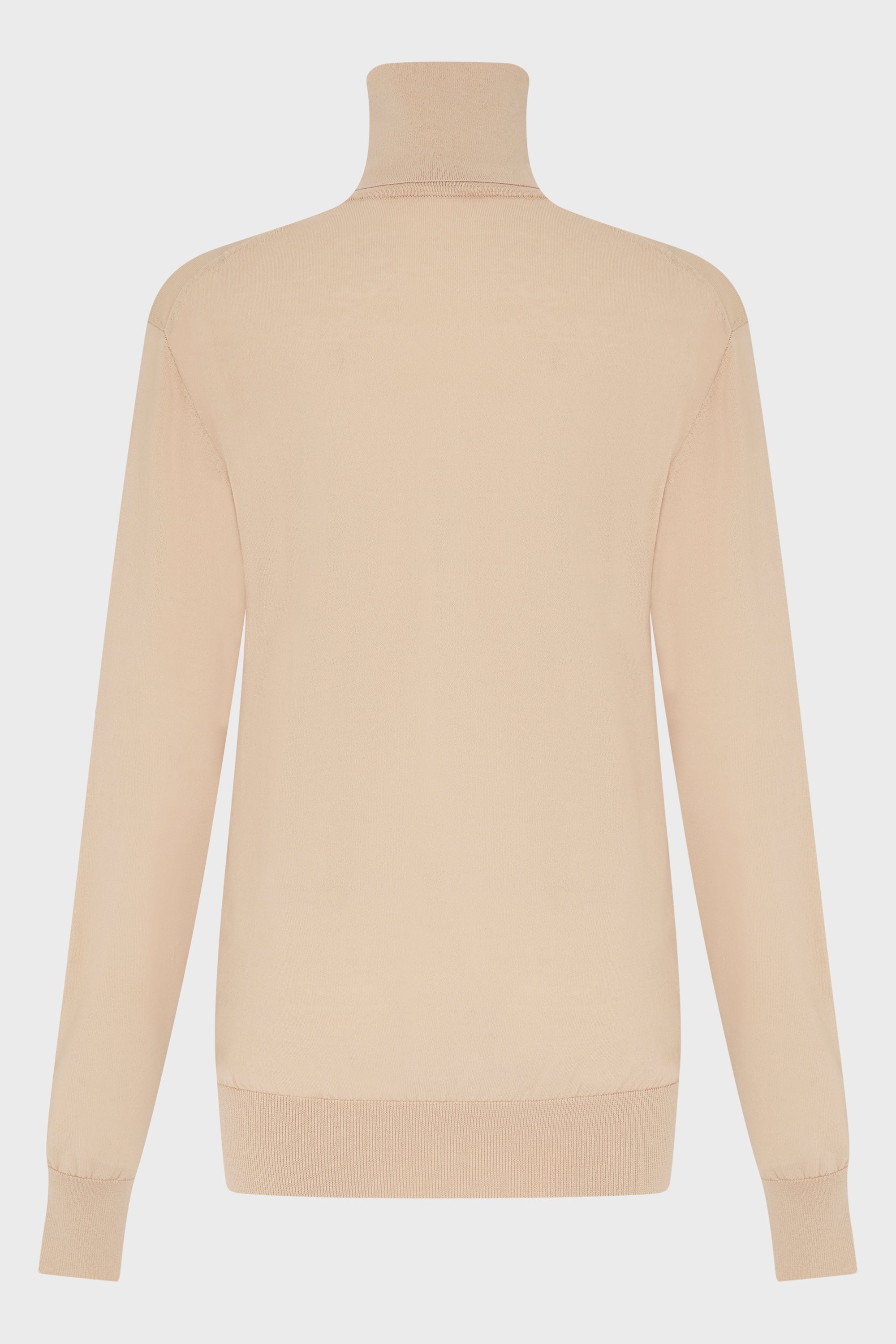 BEIGE EXTRA FINE TURTLENECK SWEATER
