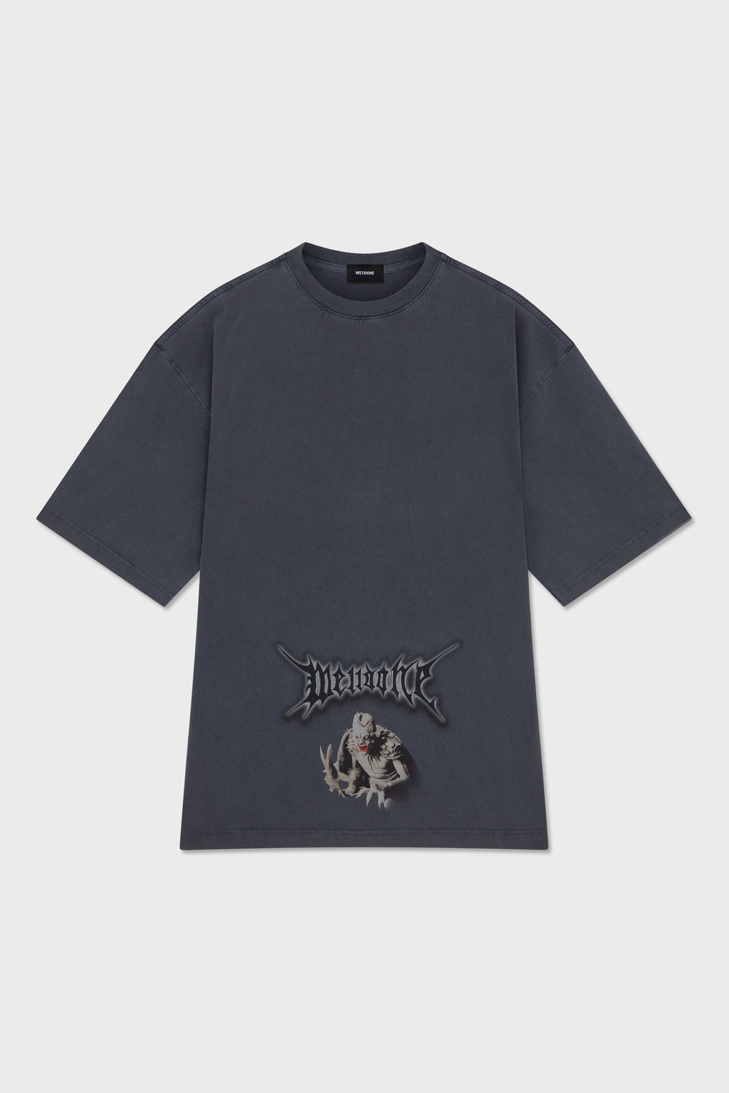 NAVY VINTAGE MONSTER PRINT T-SHIRT
