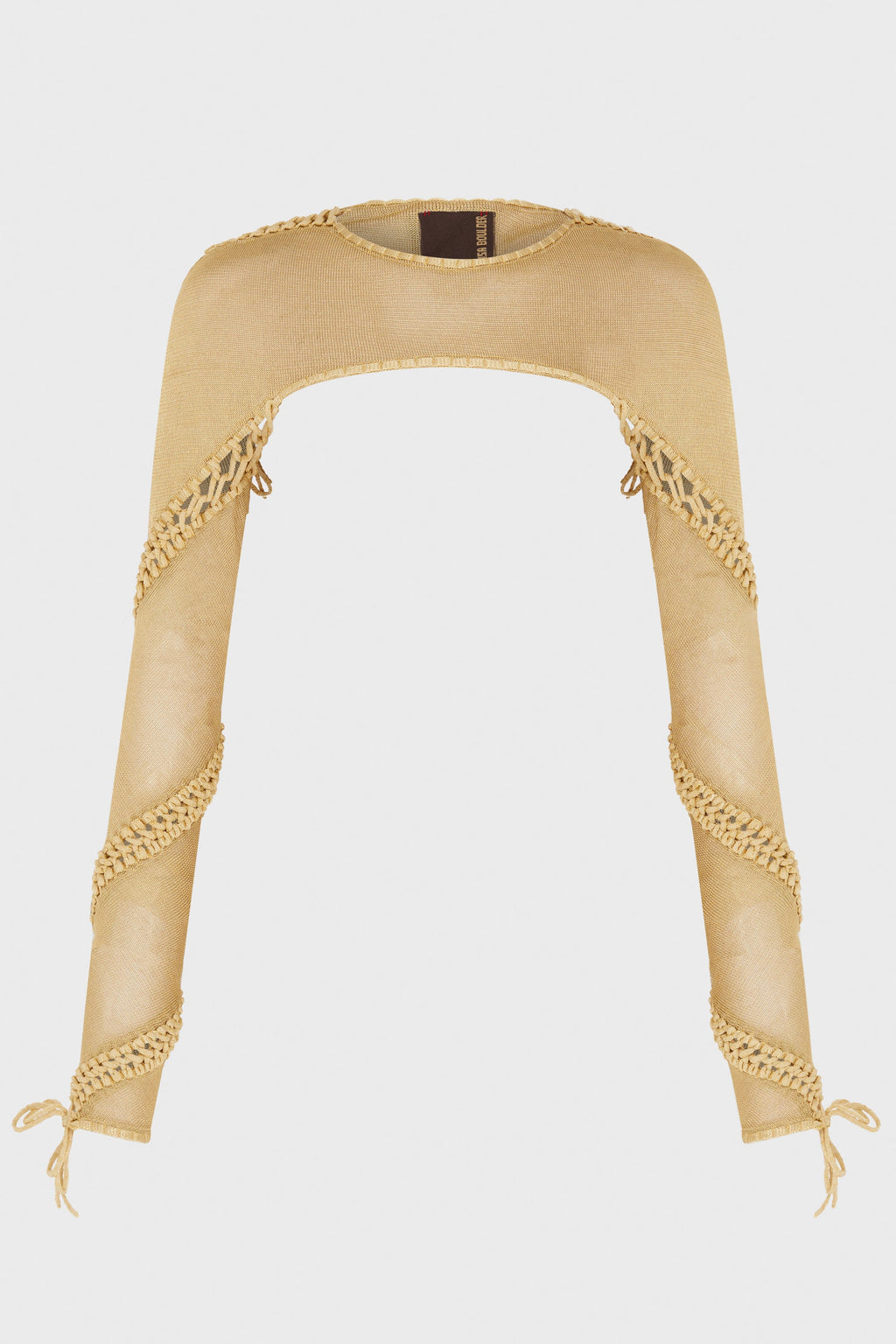 SPIRAL CREWNECK SLEEVES (REVERSIBLE) GOLD