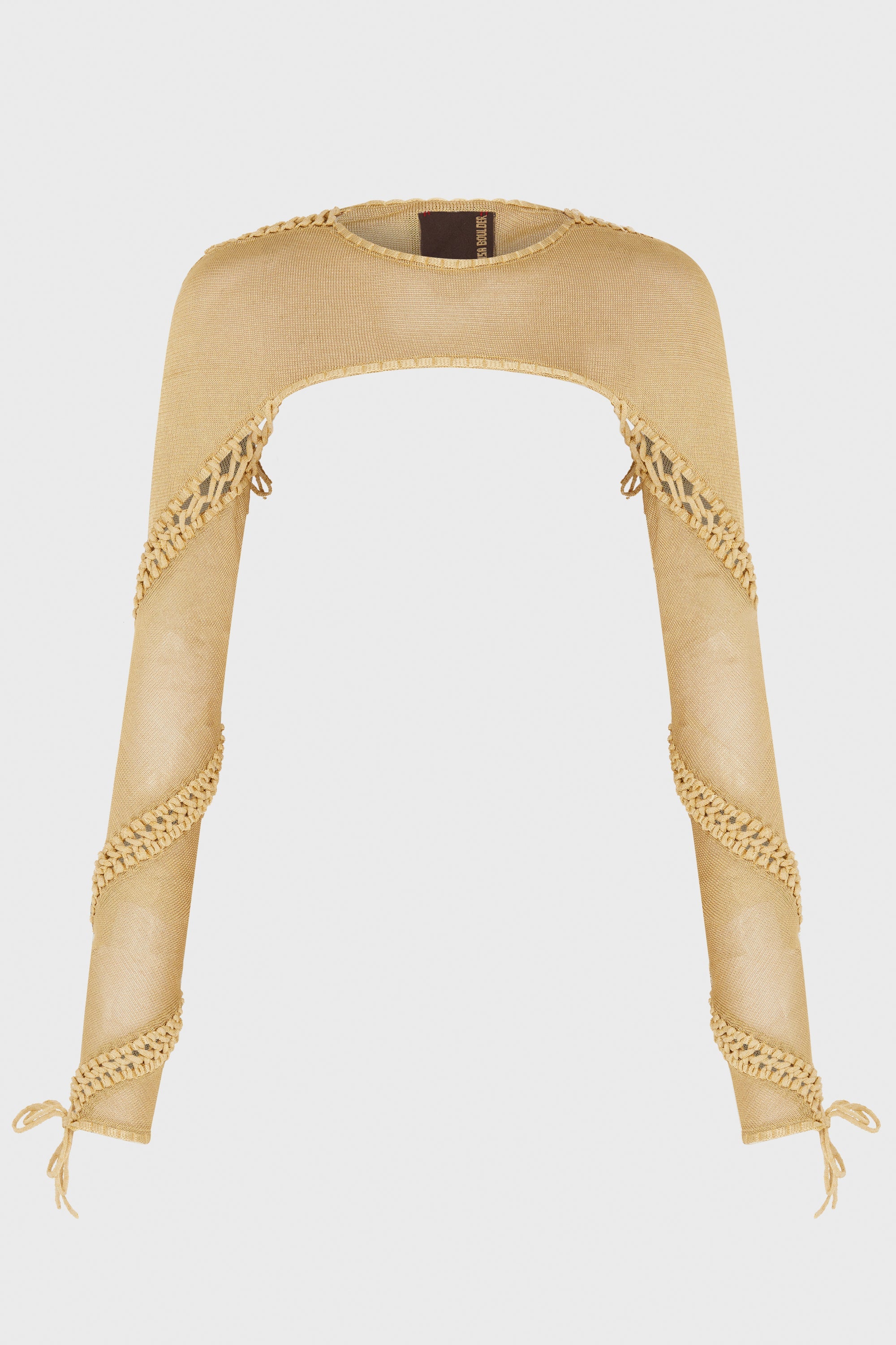 SPIRAL CREWNECK SLEEVES (REVERSIBLE) GOLD