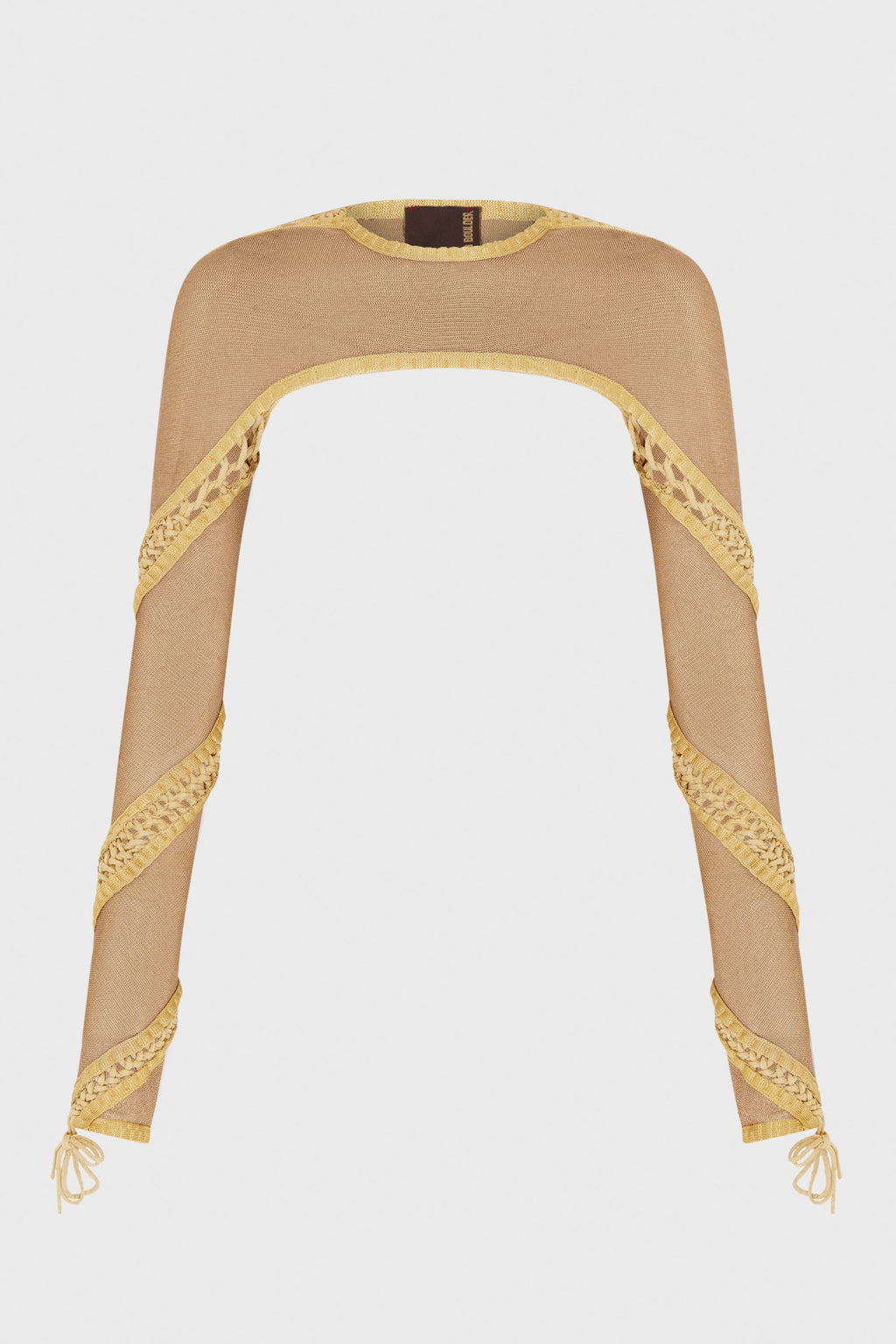 SPIRAL CREWNECK SLEEVES (REVERSIBLE) GOLD