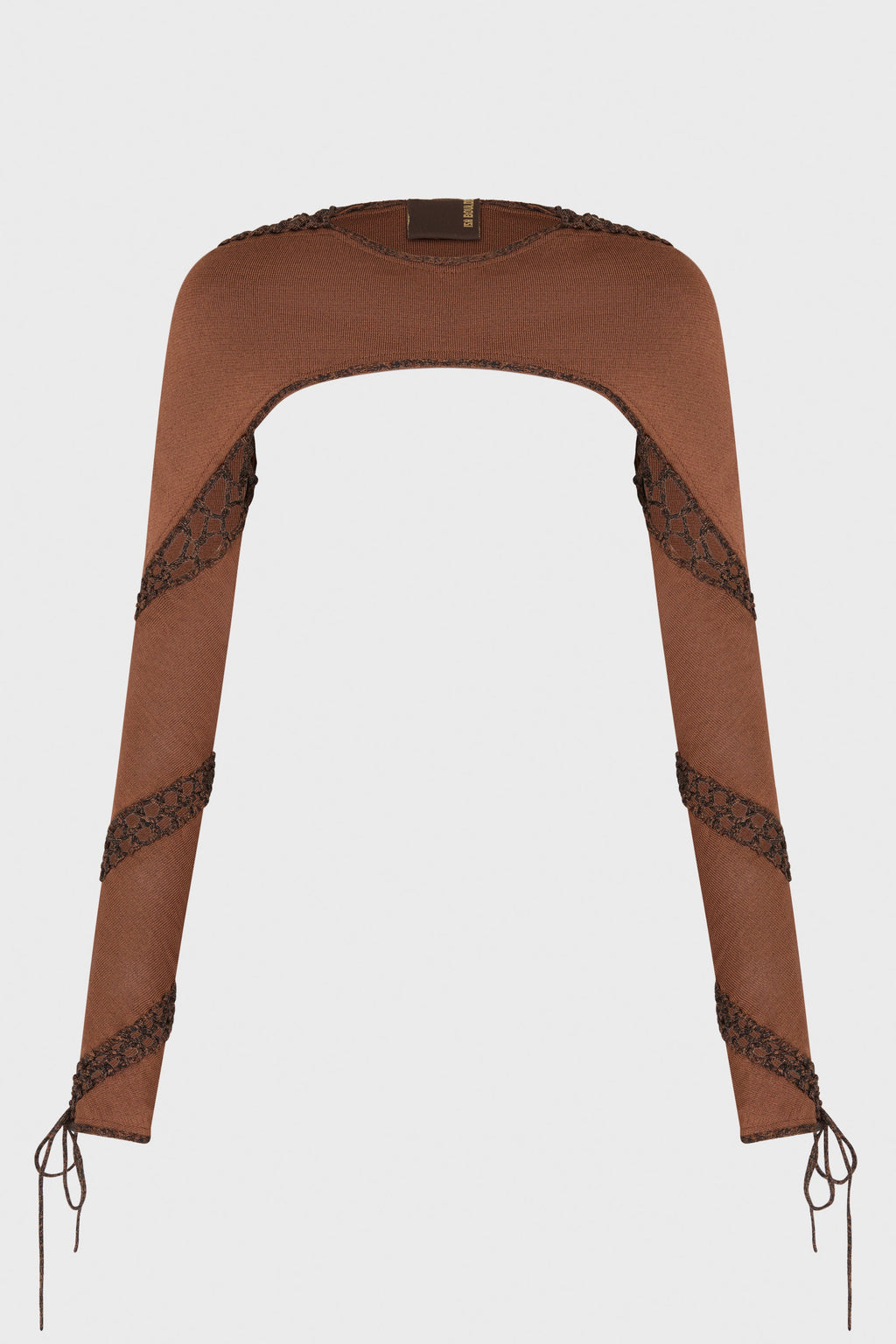 SPIRAL CREWNECK SLEEVES (REVERSIBLE) BARK