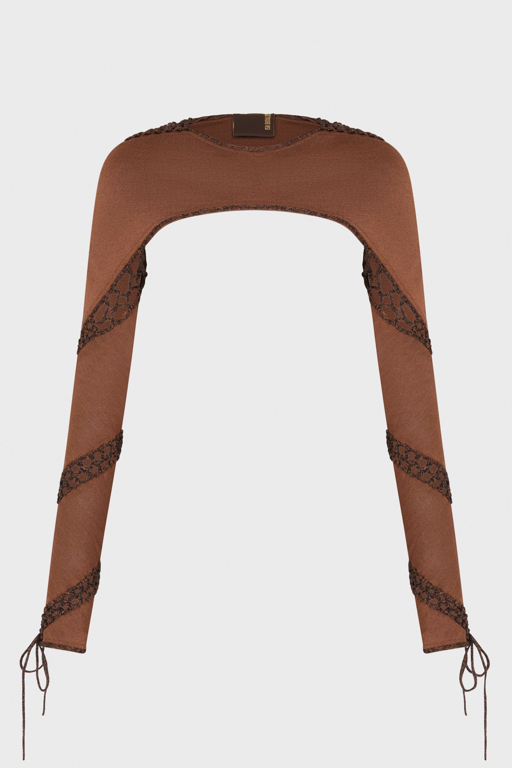 SPIRAL CREWNECK SLEEVES (REVERSIBLE) BARK