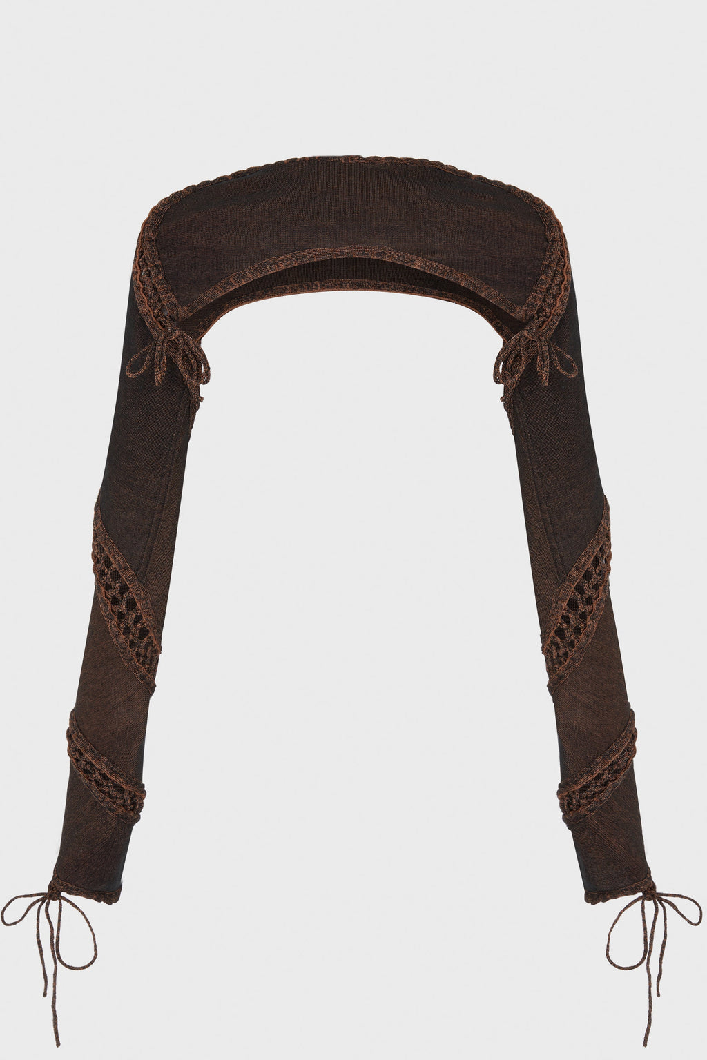 SPIRAL CREWNECK SLEEVES (REVERSIBLE) BARK