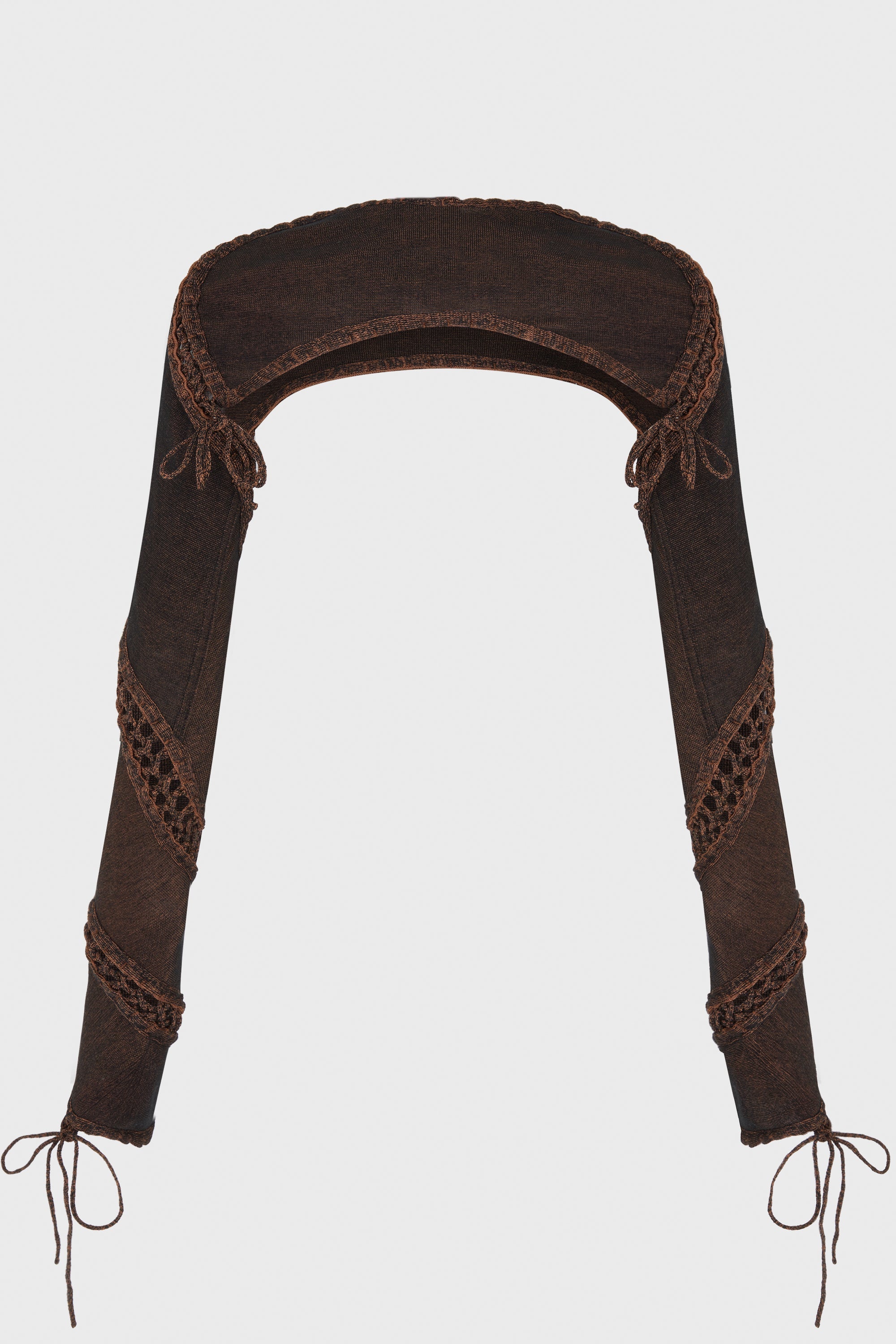 SPIRAL CREWNECK SLEEVES (REVERSIBLE) BARK