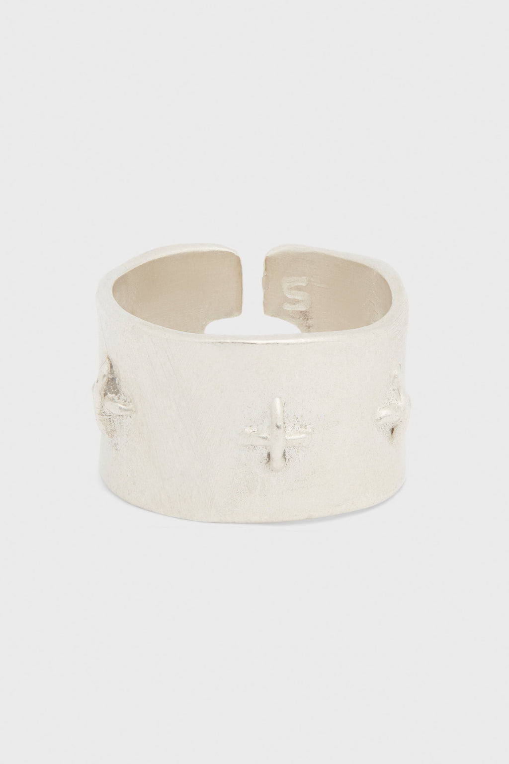 M.A+ - THICK SILVER STITCHED MULTIPLE CROSS RING – LABSTORE WORLD