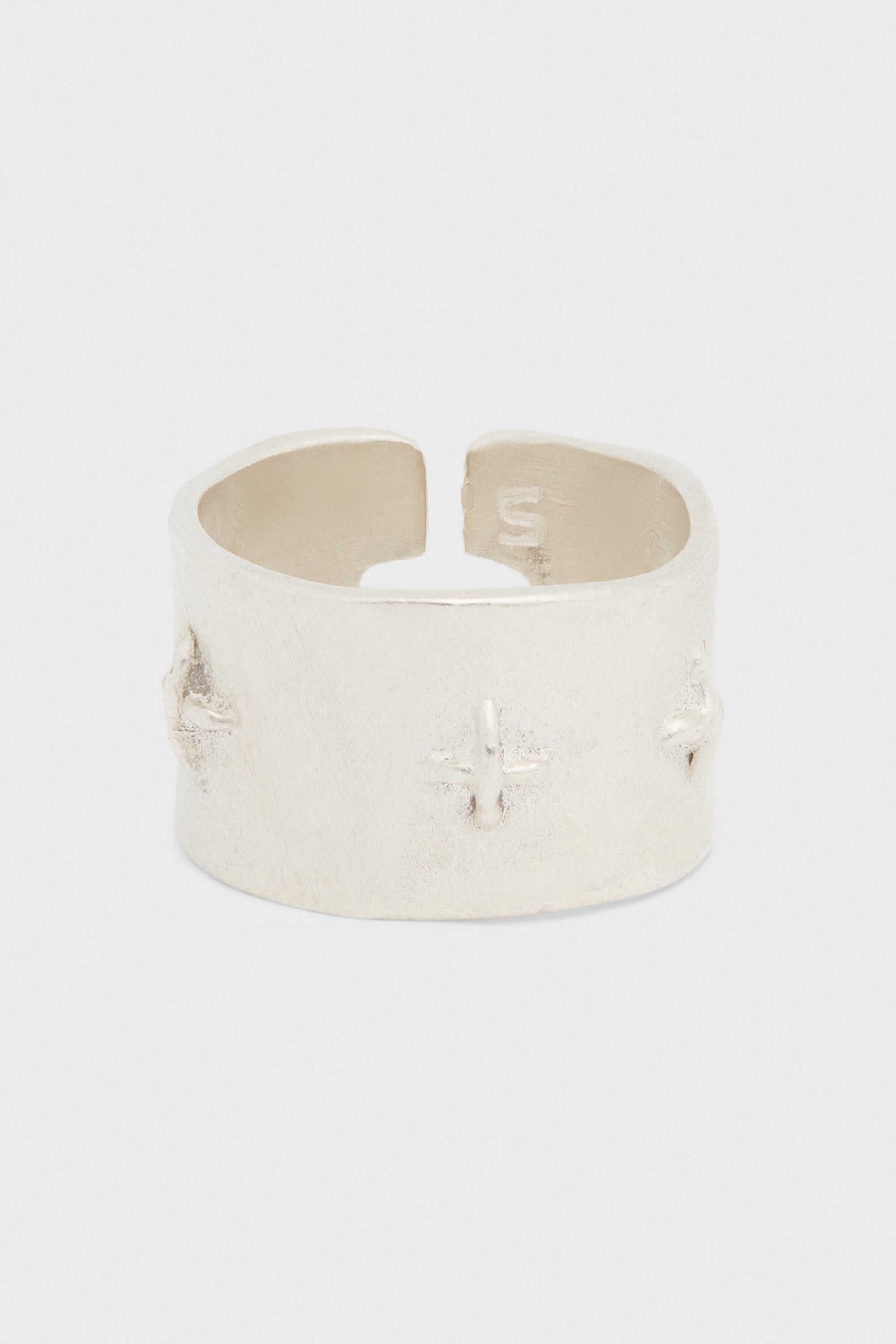 M.A+ - THICK SILVER STITCHED MULTIPLE CROSS RING – LABSTORE WORLD
