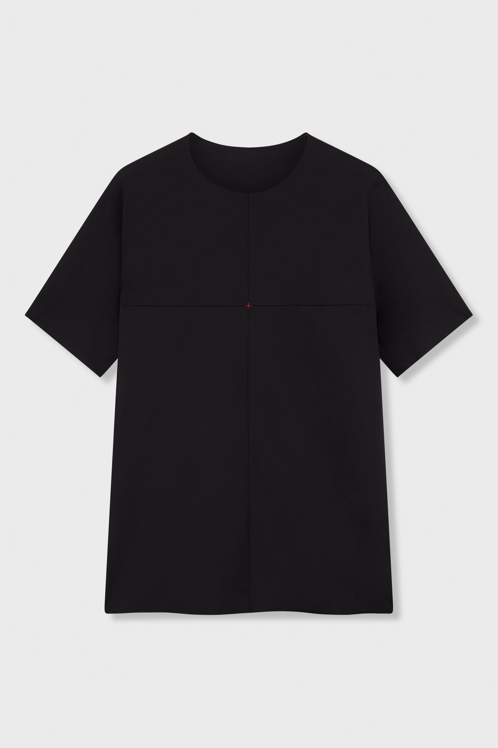 ONE PIECE SHORT SLEEVE T-SHIRT BLACK
