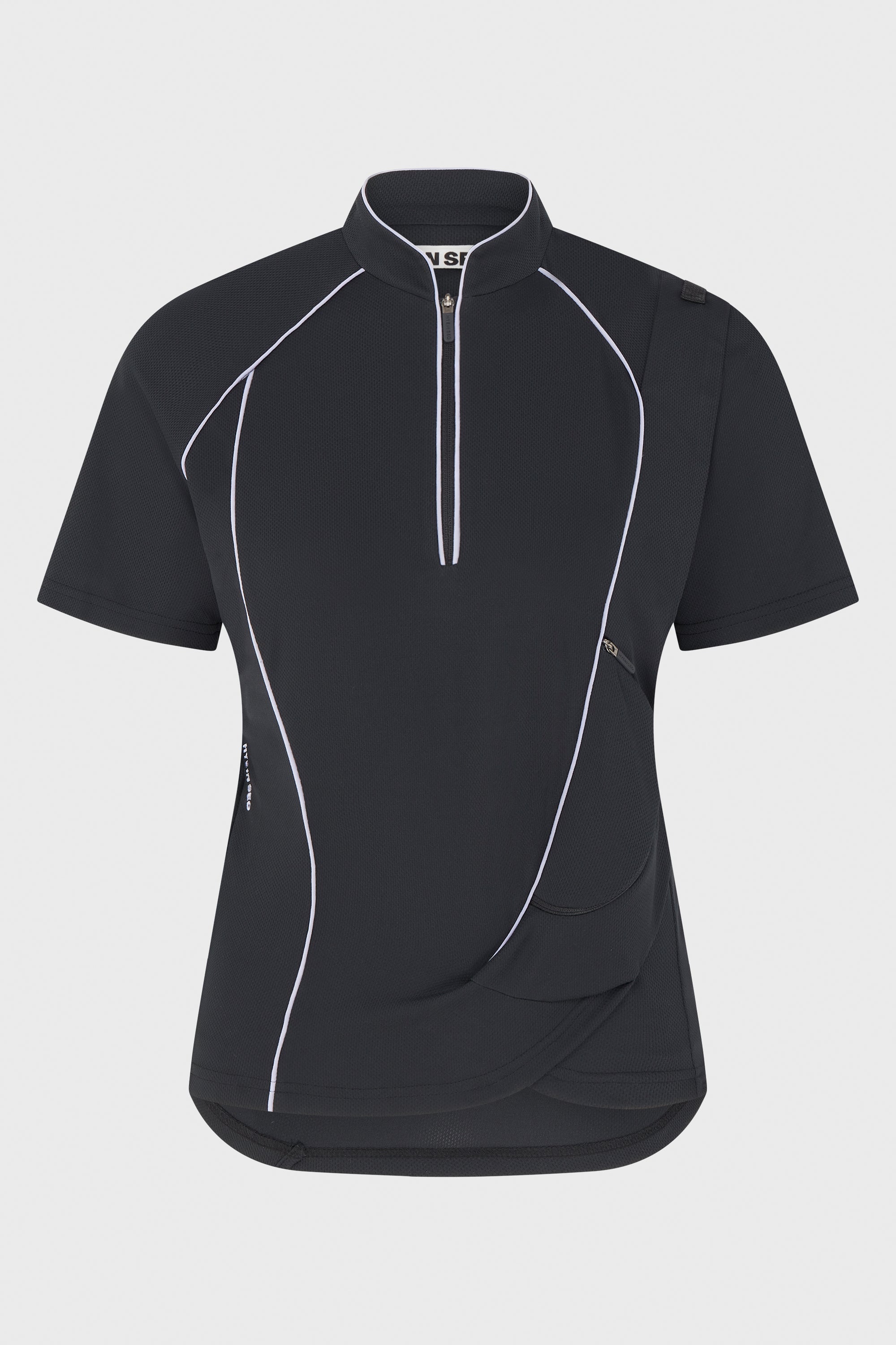 TWISTED TRACK TOP BLACK