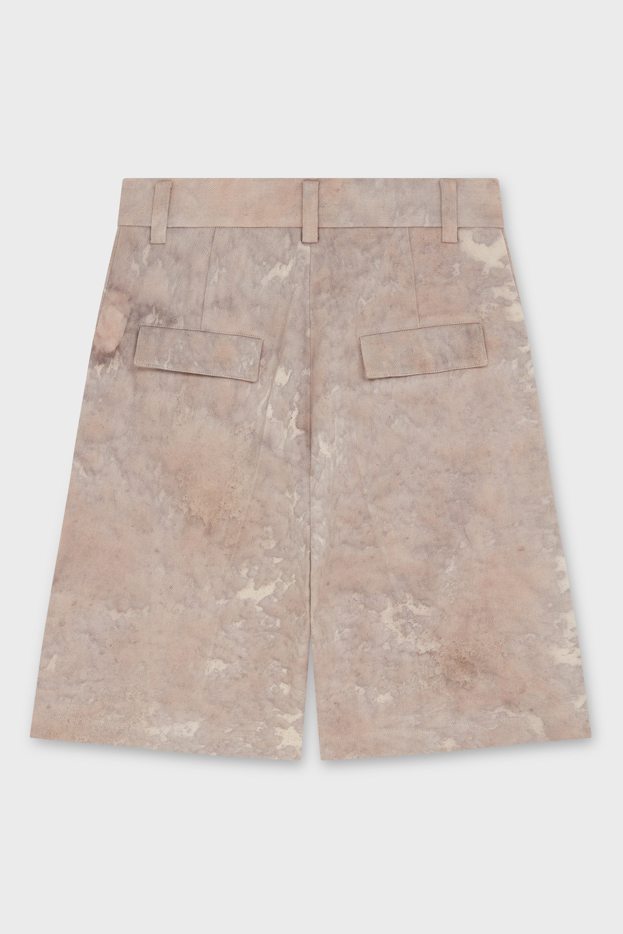 LIGHT GREY BUNDLE DYEING SHORTS