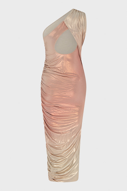 AMIRA DRESS TANGERINE DEGRADE