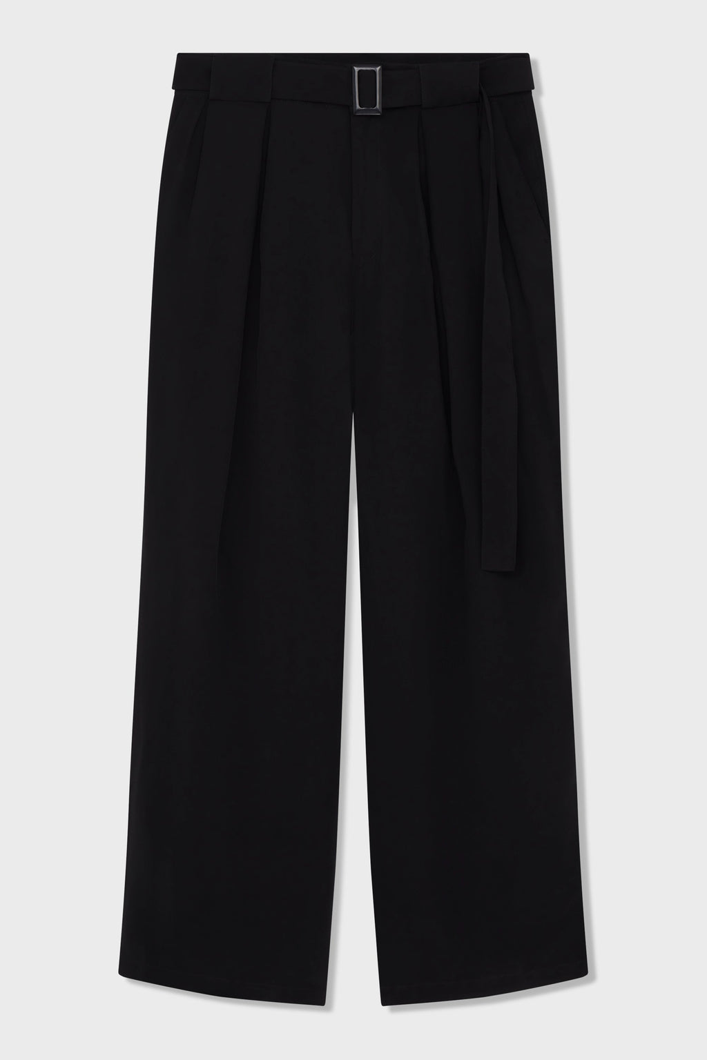 LARGE TROUSERS WITH BOX PLEATS AND BELT