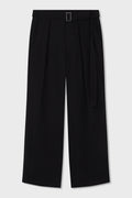 LARGE TROUSERS WITH BOX PLEATS AND BELT