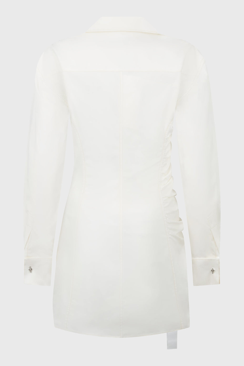 SAFETY SLIDER GATHERED DRESS IVORY