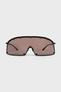 SUNGLASSES SHIELDING BLK TEMPLE/BROWN LENS