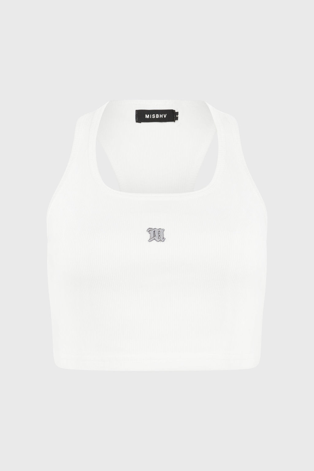 CROPPED M TANK TOP WHITE