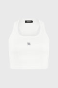 CROPPED M TANK TOP WHITE