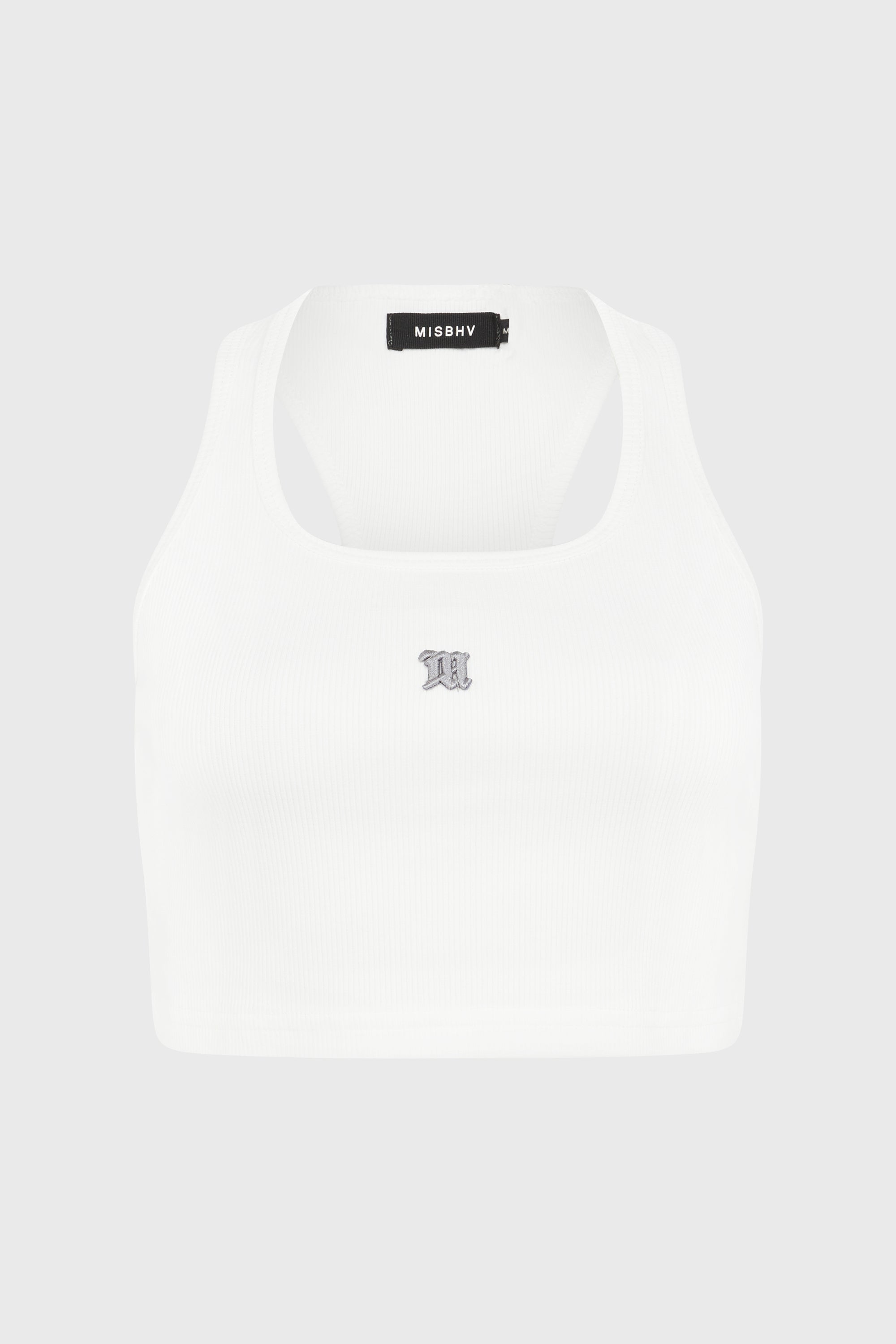 CROPPED M TANK TOP WHITE