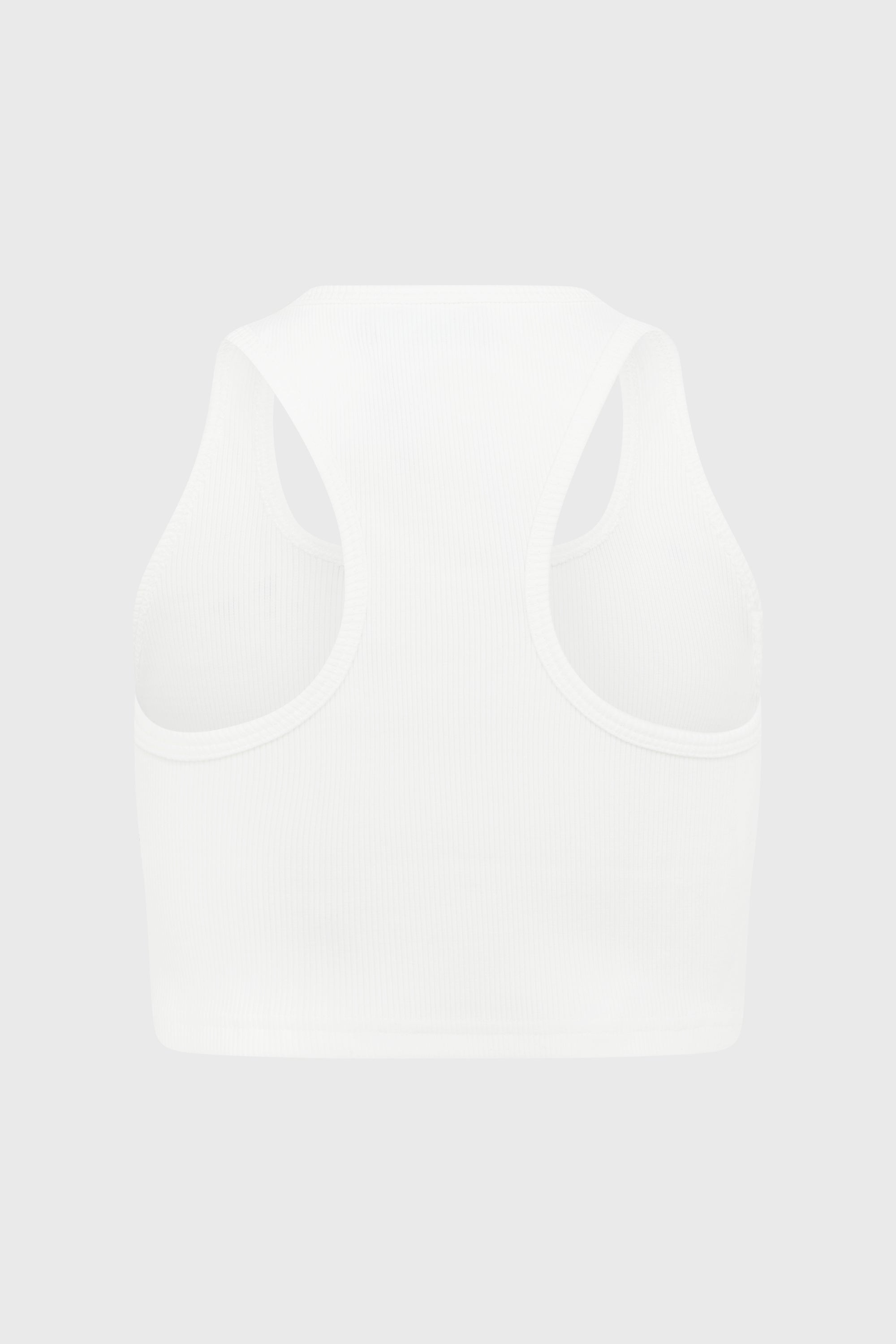 CROPPED M TANK TOP WHITE