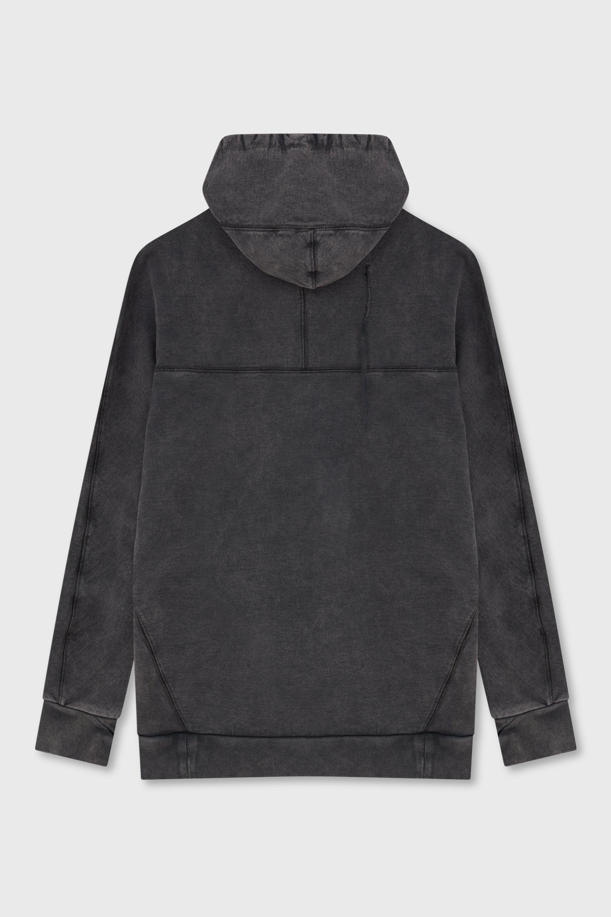 H1B HOODIE ACID GREY COATED