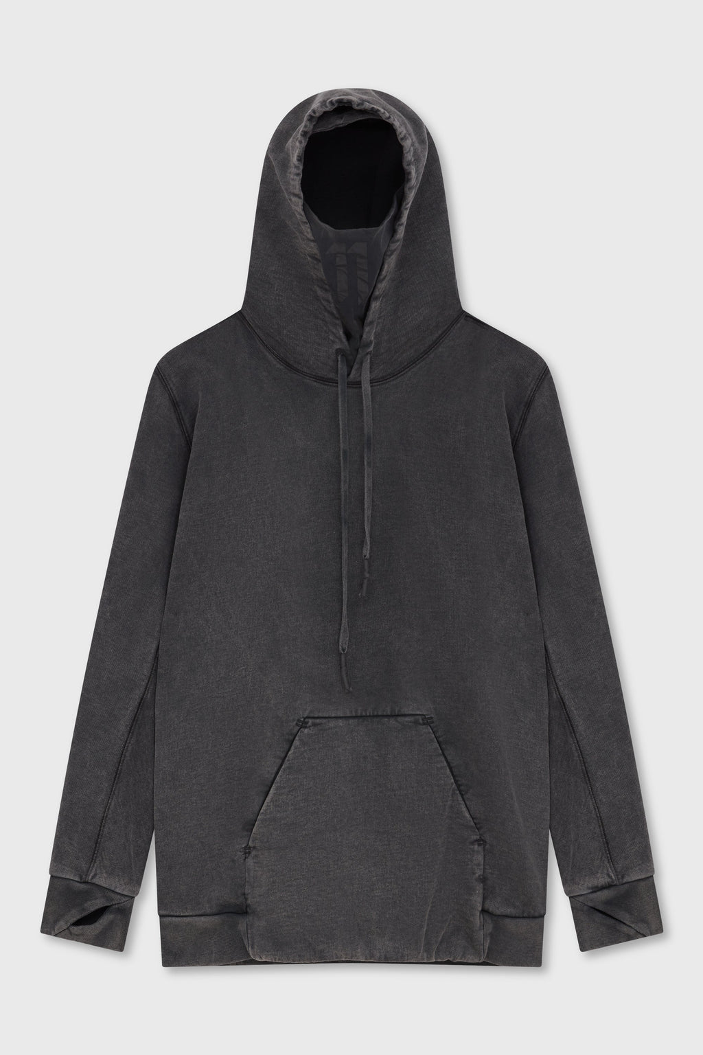 H1B HOODIE ACID GREY COATED