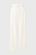 LARGE TROUSERS WITH PLEATS BONE