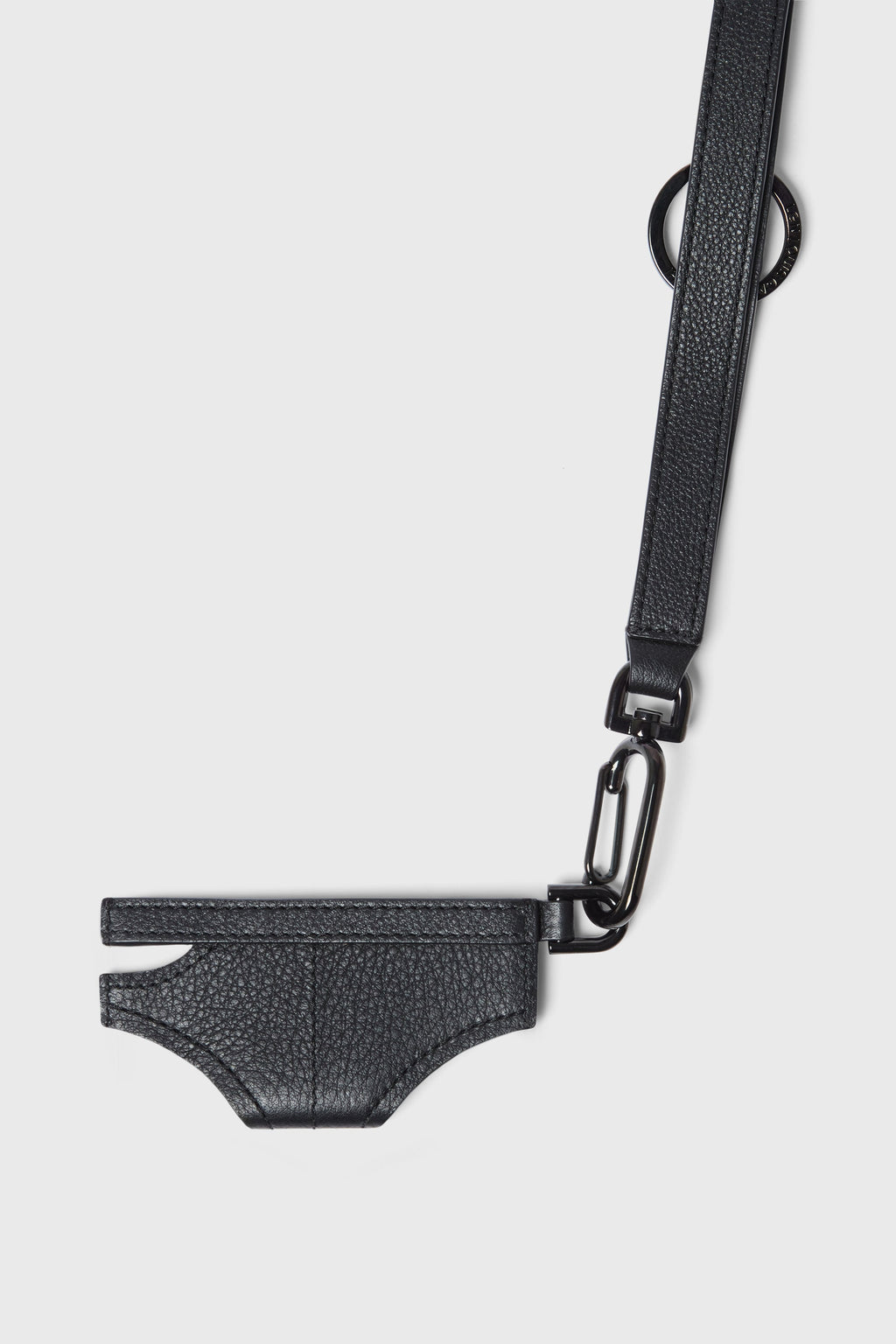 CARD HOLDER NECKLACE BLACK