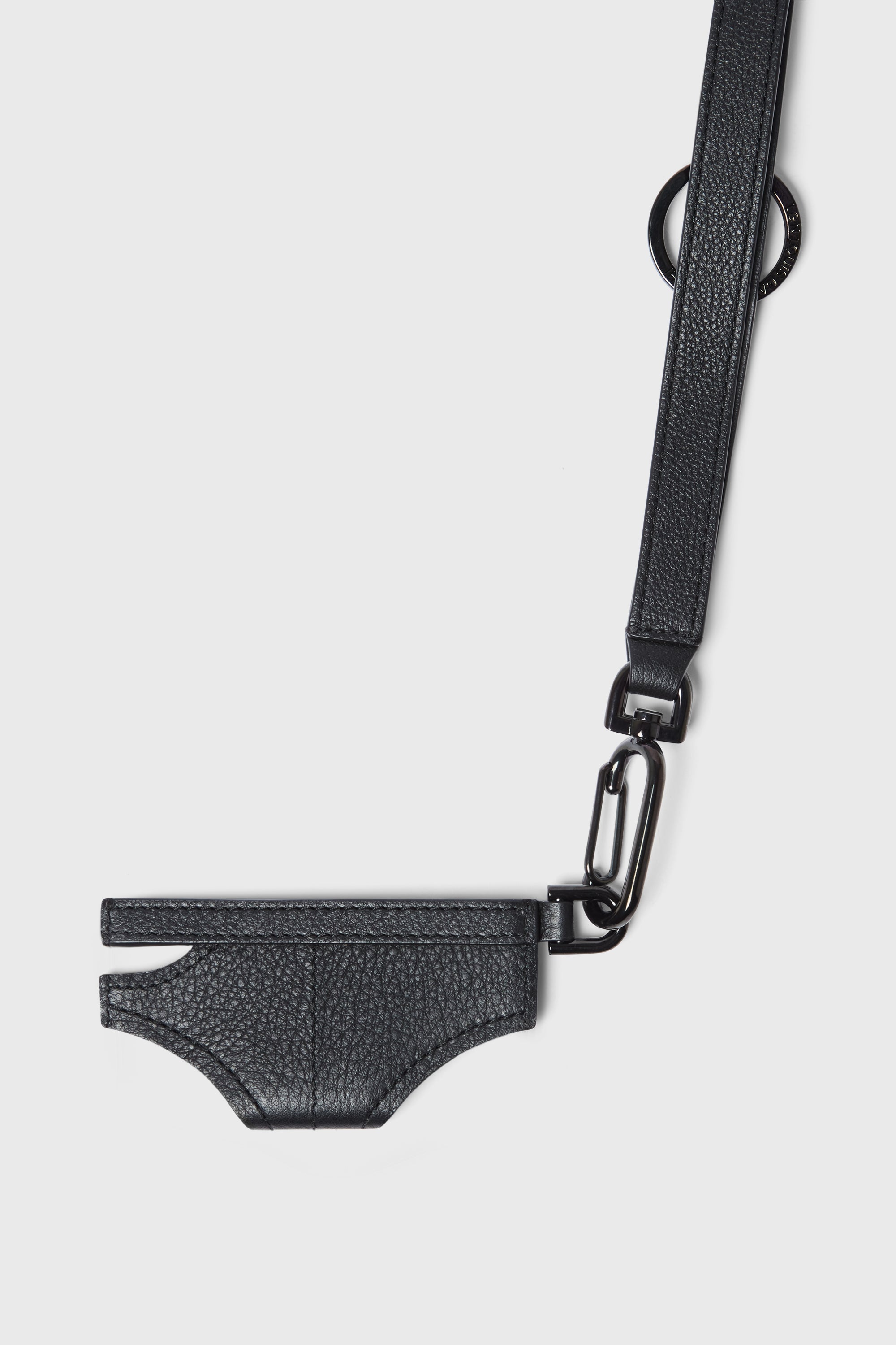 CARD HOLDER NECKLACE BLACK