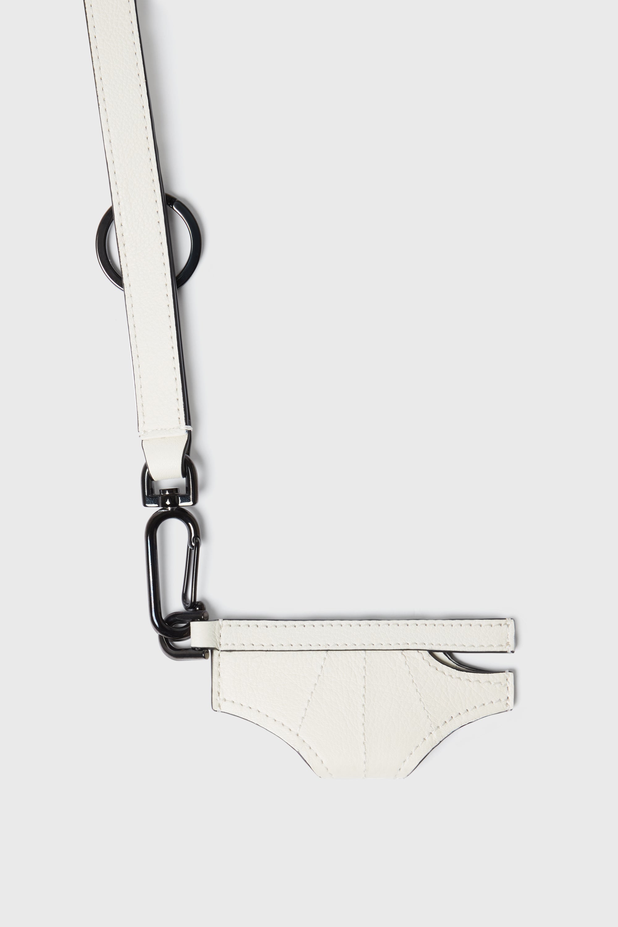 CARD HOLDER NECKLACE PEARL WHITE