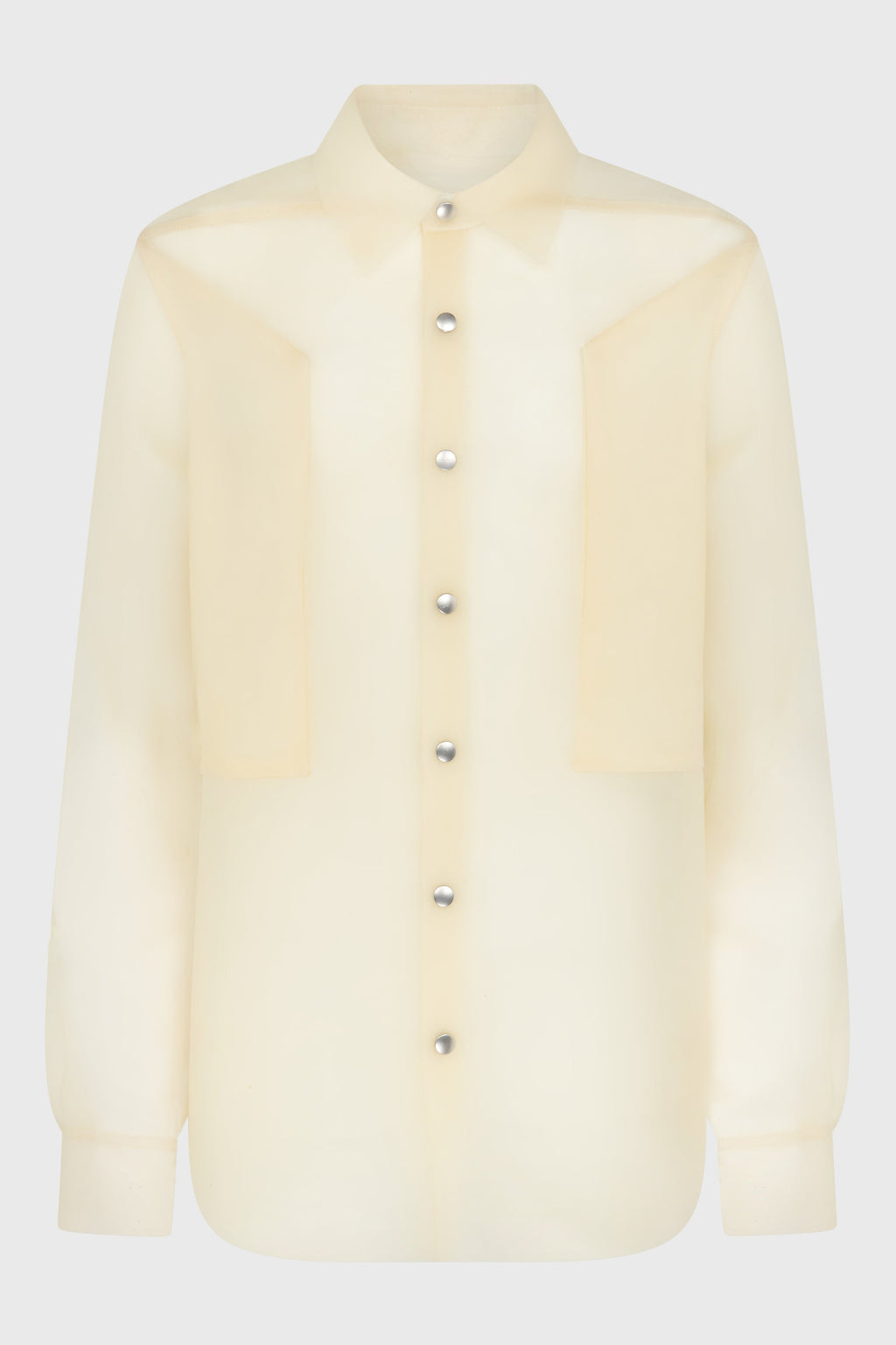 FOGPOCKET OUTERSHIRT TRANSPARENT LEATHER NATURAL