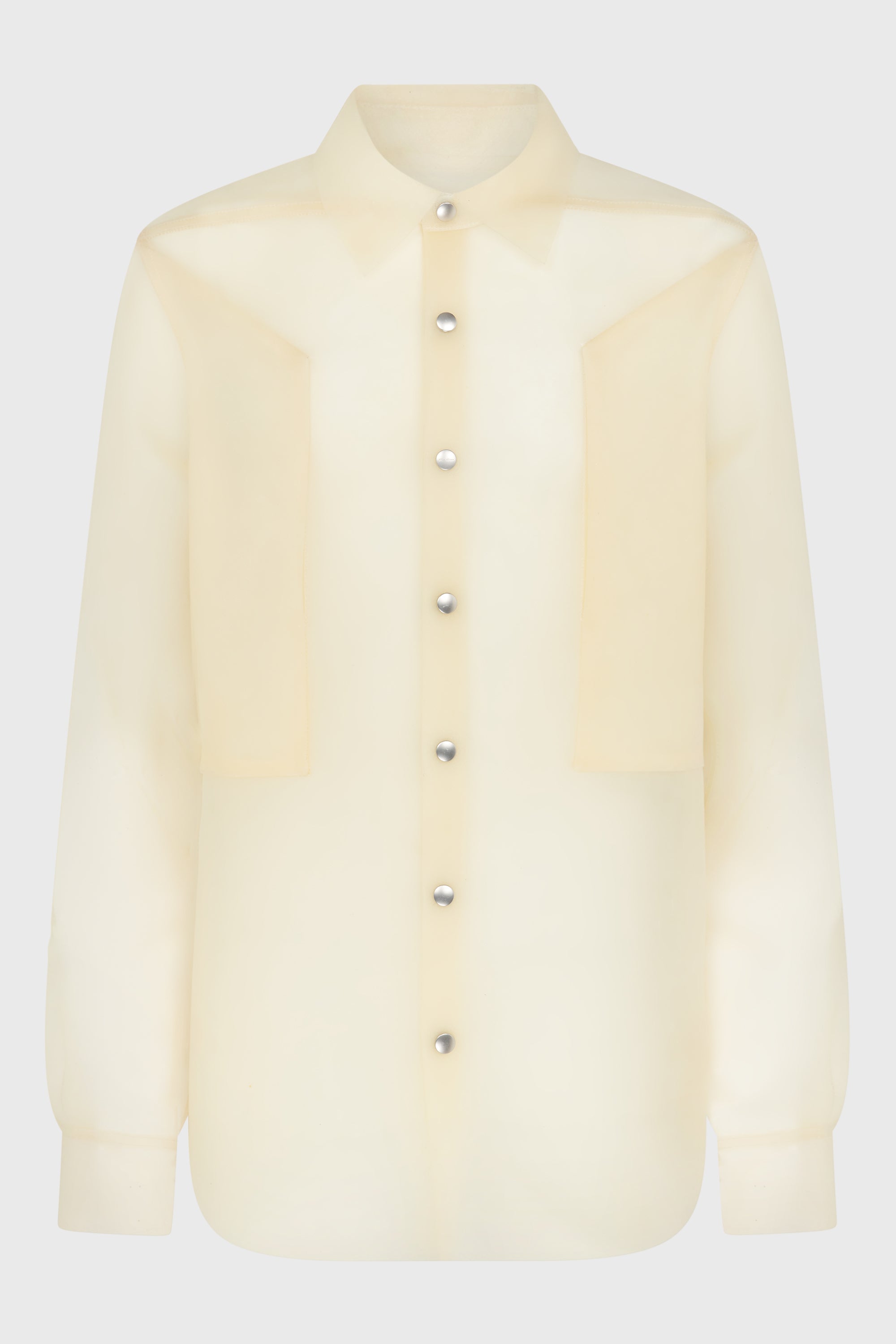 FOGPOCKET OUTERSHIRT TRANSPARENT LEATHER NATURAL