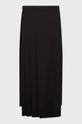 R PLEATED WRAP SKIRT