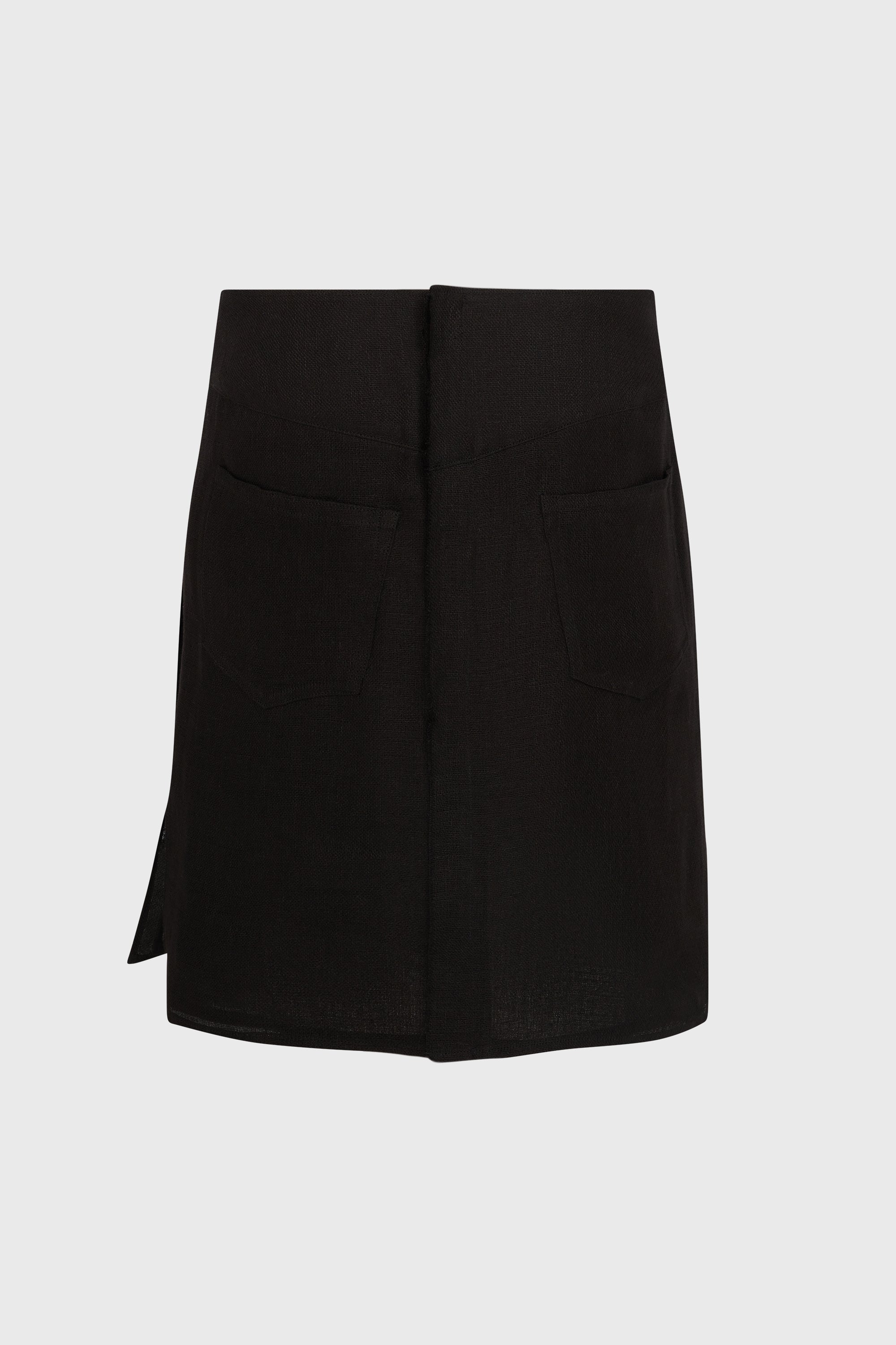 R LACE-UP MINI SKIRT