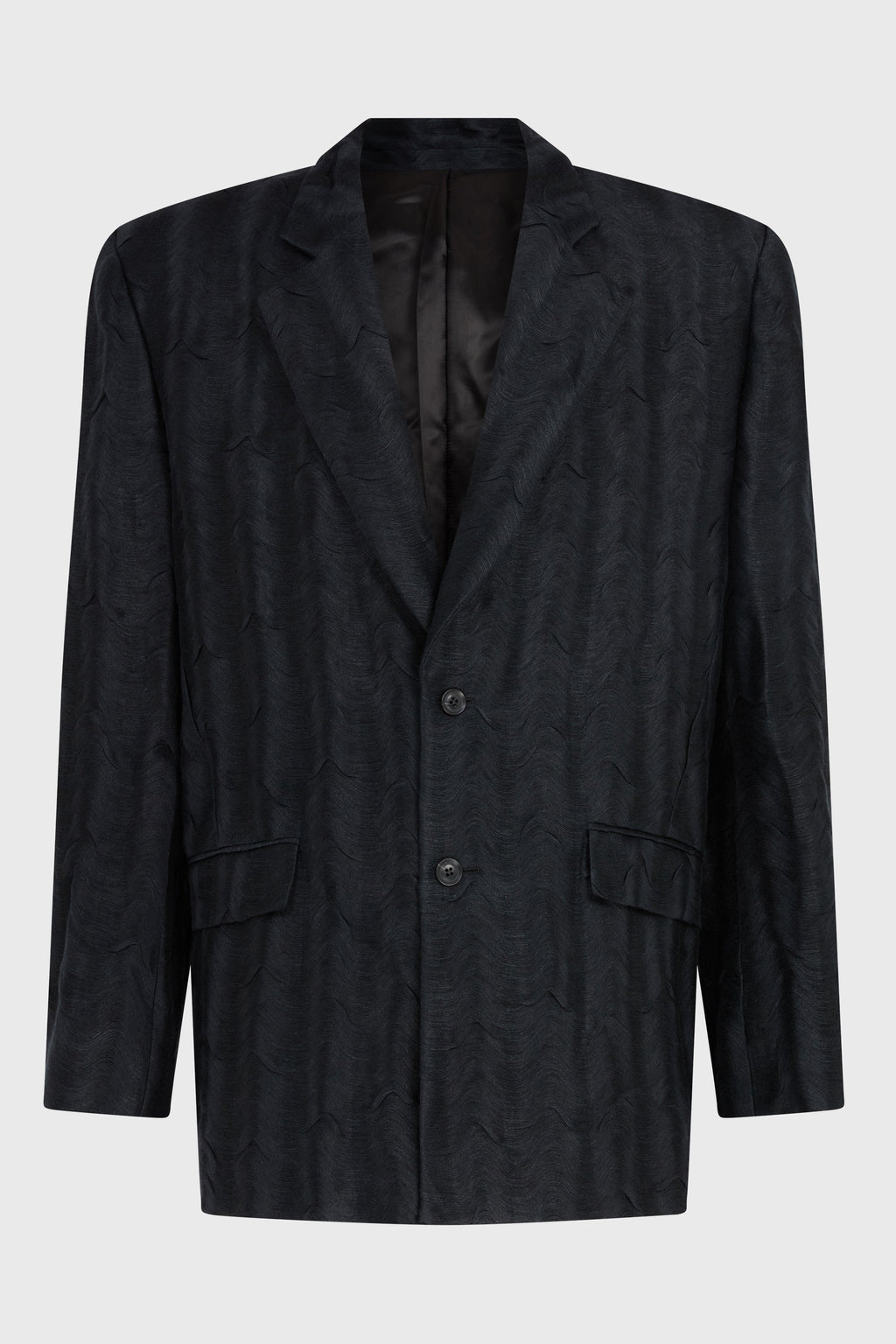 WAVY JACQUARD OVERSIZED JACKET