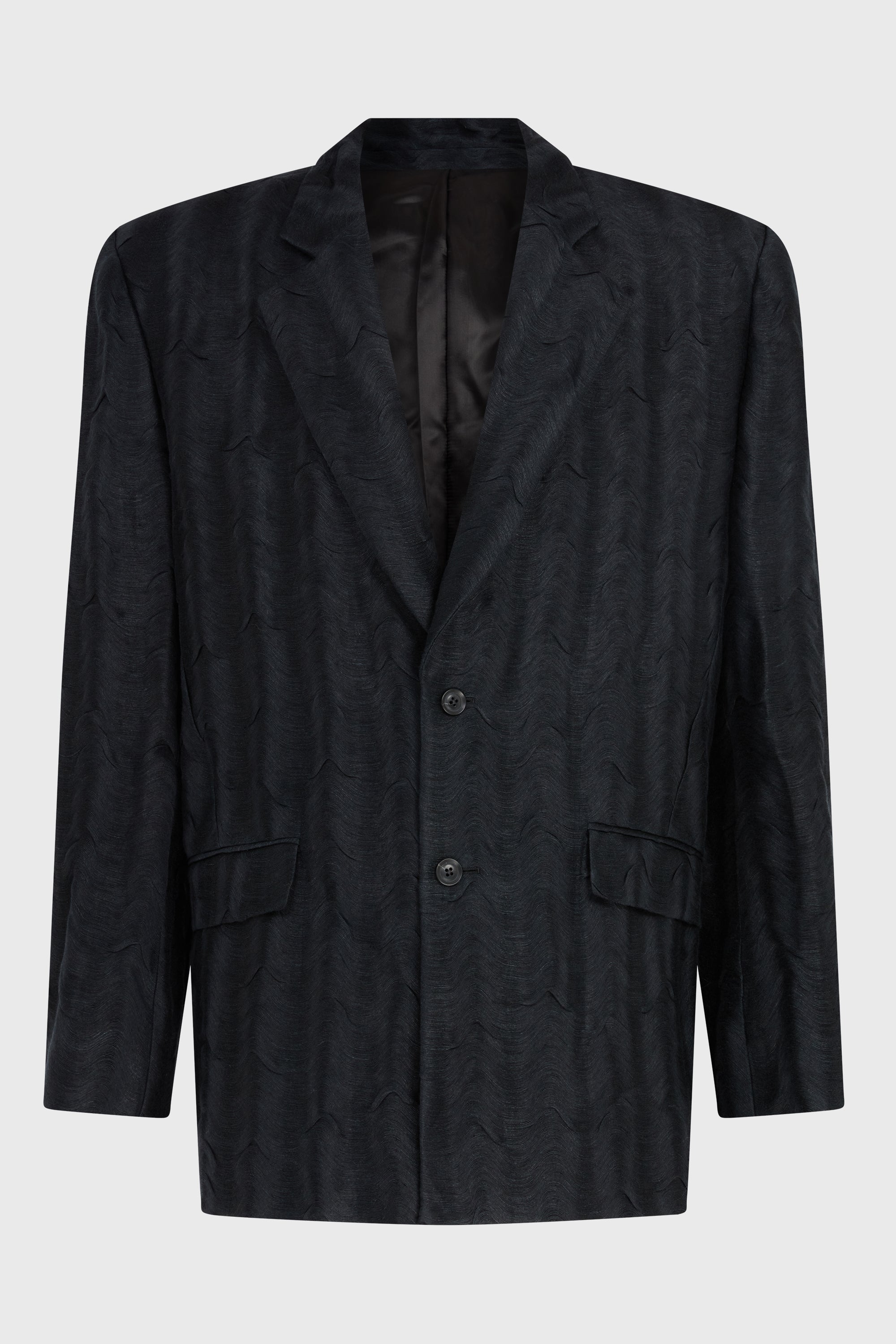 WAVY JACQUARD OVERSIZED JACKET