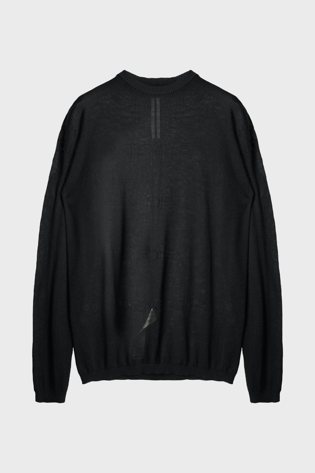 TEMPLE SHEER PULLOVER BLACK