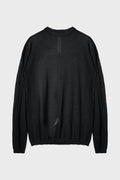 TEMPLE SHEER PULLOVER BLACK