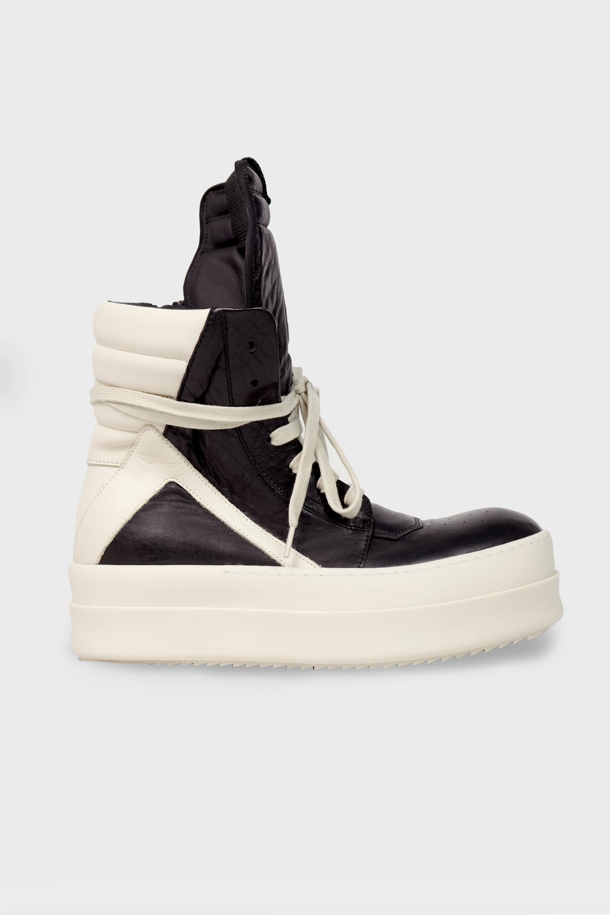 RICK OWENS - MEGA BUMPER GEOBASKET BLACK/MILK/MILK – LABSTORE WORLD