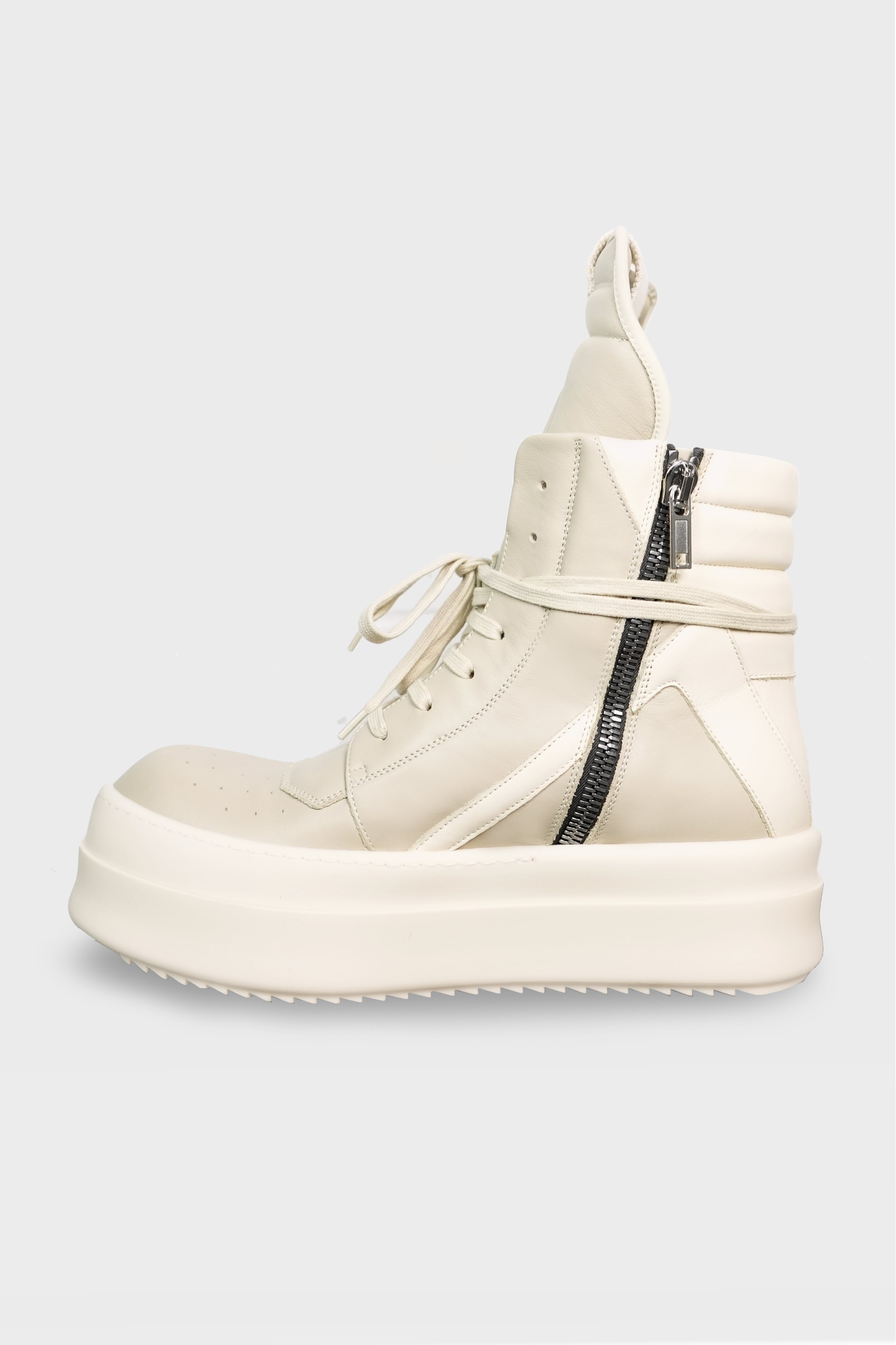 RICK OWENS - MEGA BUMPER GEOBASKET SAND/MILK/MILK – LABSTORE WORLD