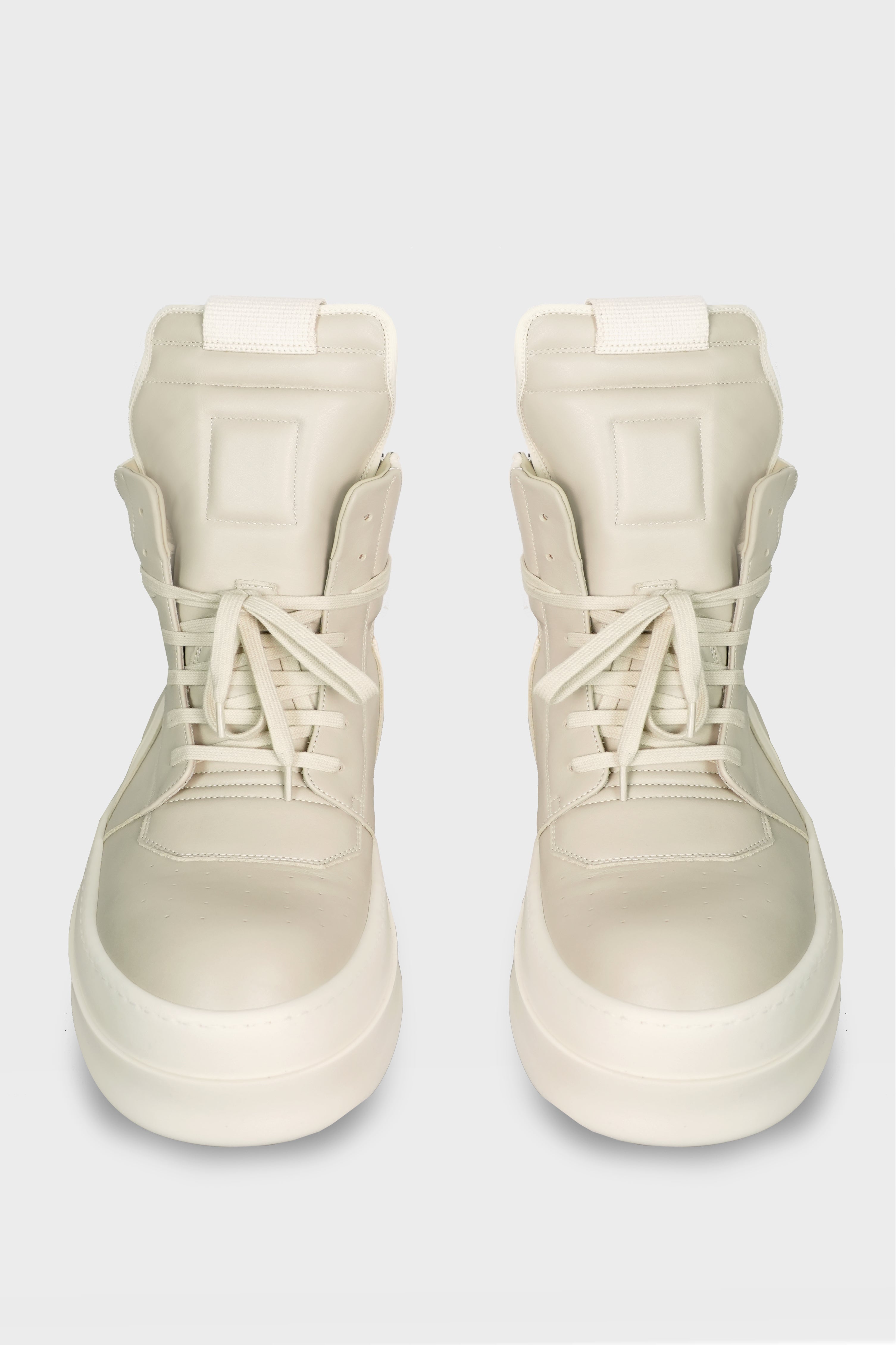 RICK OWENS - MEGA BUMPER GEOBASKET SAND/MILK/MILK – LABSTORE WORLD