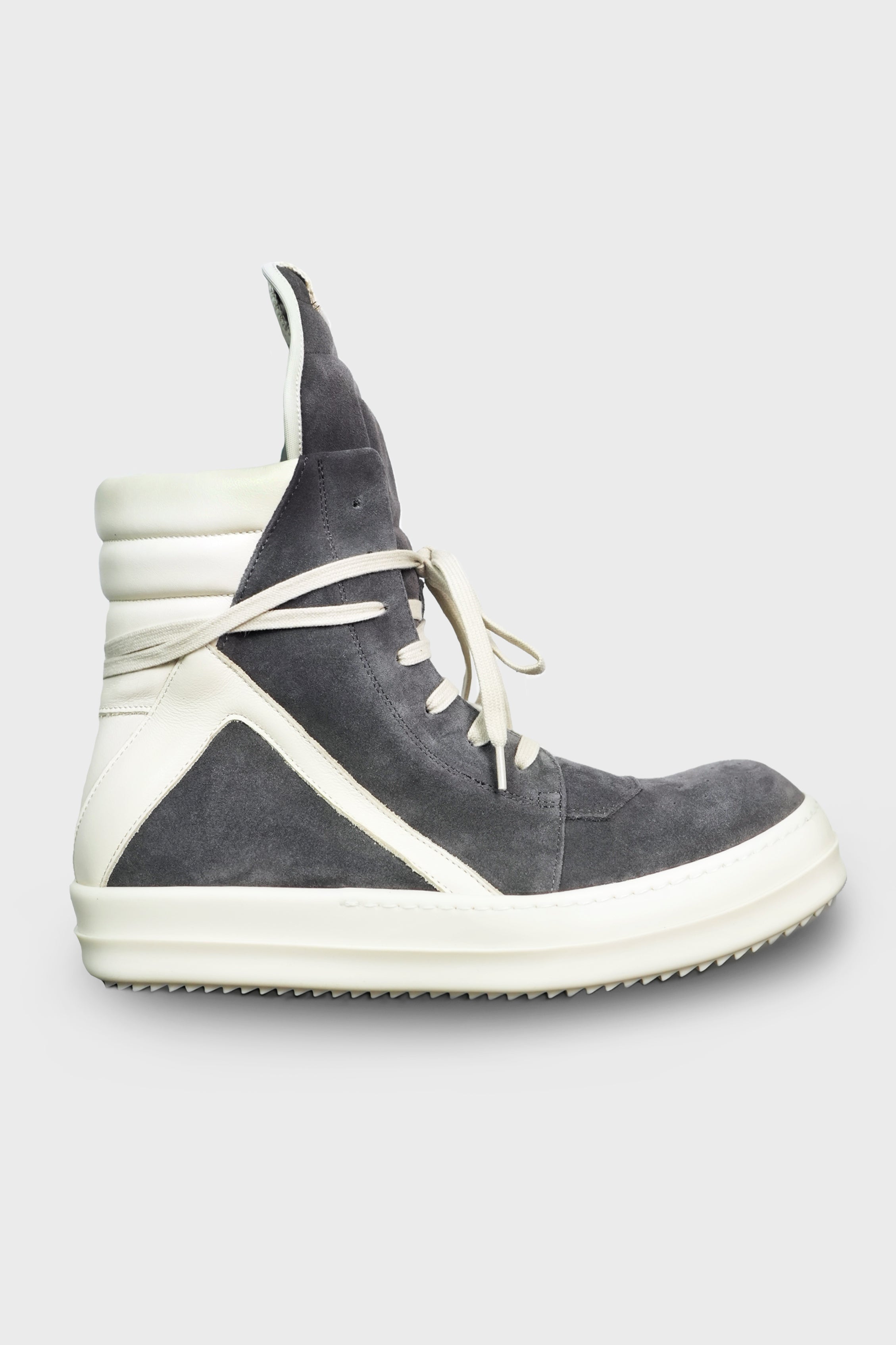 正規品 Rick Owens ジオバスケット “Dust × Milk” 43 RICK OWENS - GEOBASKET DARK DUST/MILK/MILK – LABSTORE WORLD